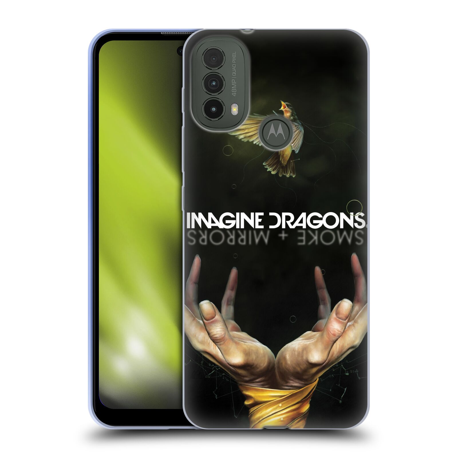 Silikonové pouzdro na mobil Motorola Moto E40 - Imagine Dragons - Smoke And Mirrors