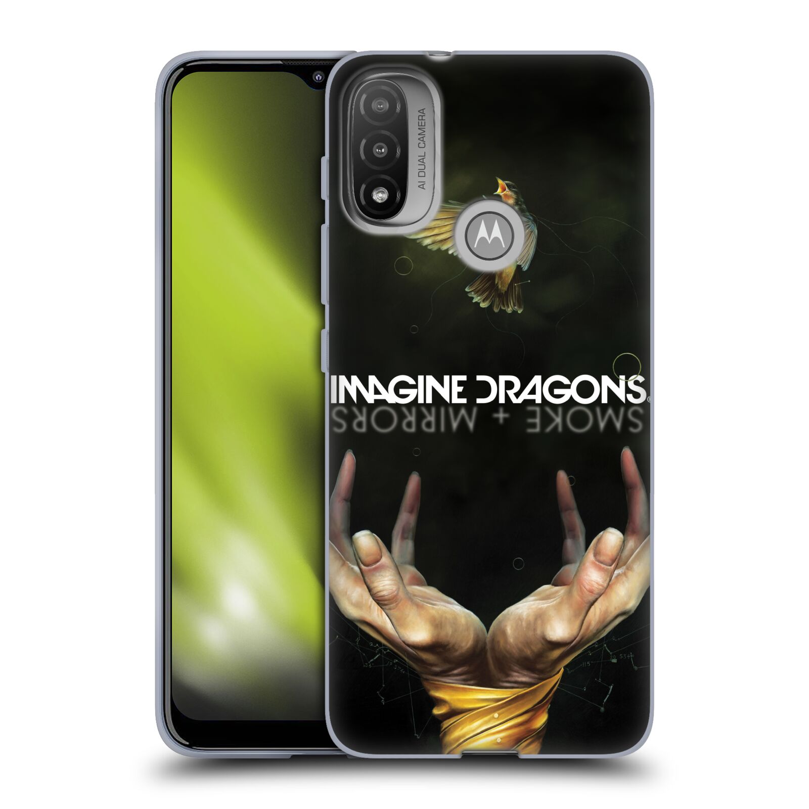 Silikonové pouzdro na mobil Motorola Moto E20 - Imagine Dragons - Smoke And Mirrors