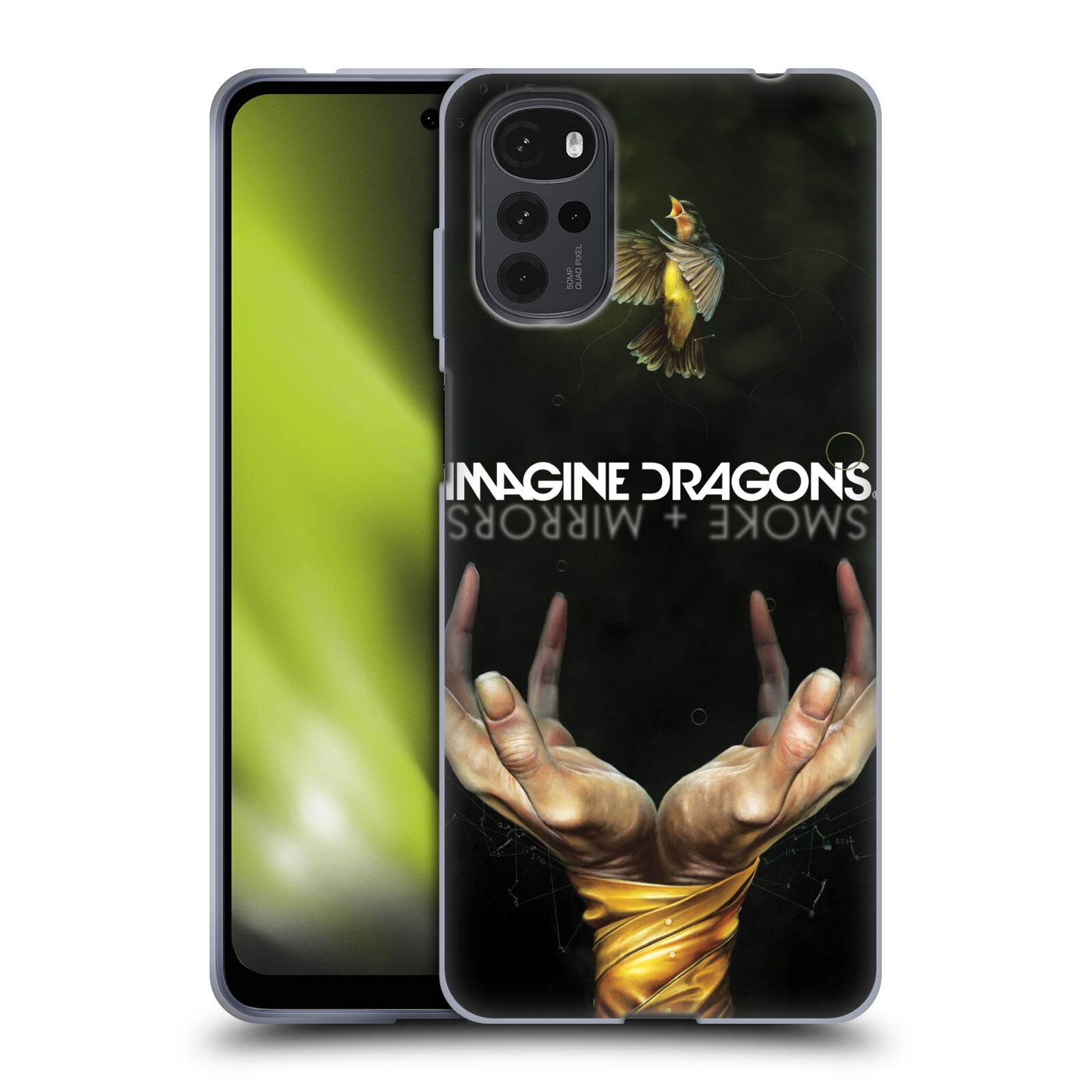 Silikonové pouzdro na mobil Motorola Moto G22 - Imagine Dragons - Smoke And Mirrors