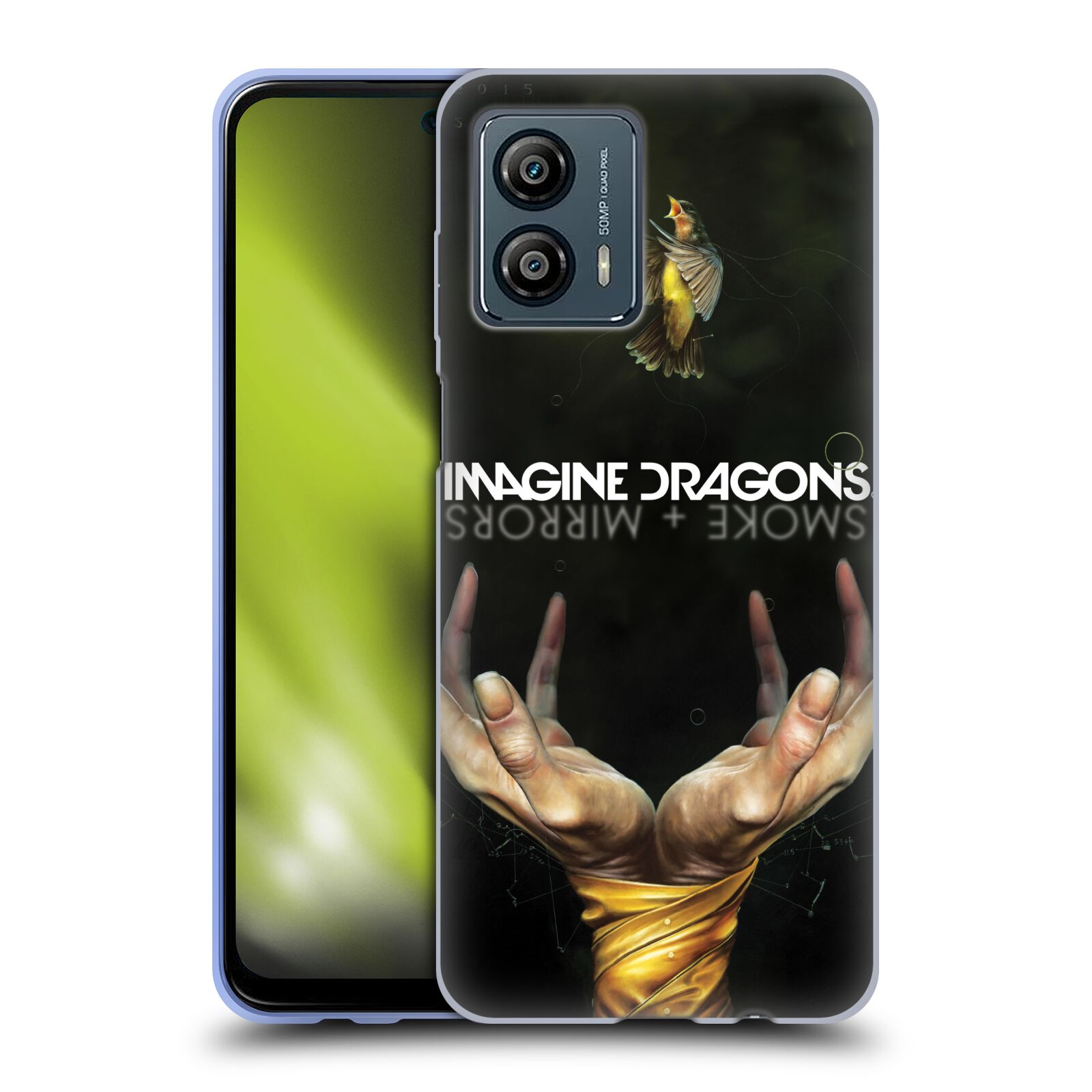 Silikonové pouzdro na mobil Motorola Moto G53 5G - Imagine Dragons - Smoke And Mirrors (Silikonový kryt, obal, pouzdro na mobilní telefon Motorola Moto G53 5G s licencovaným motivem Imagine Dragons - Smoke And Mirrors)