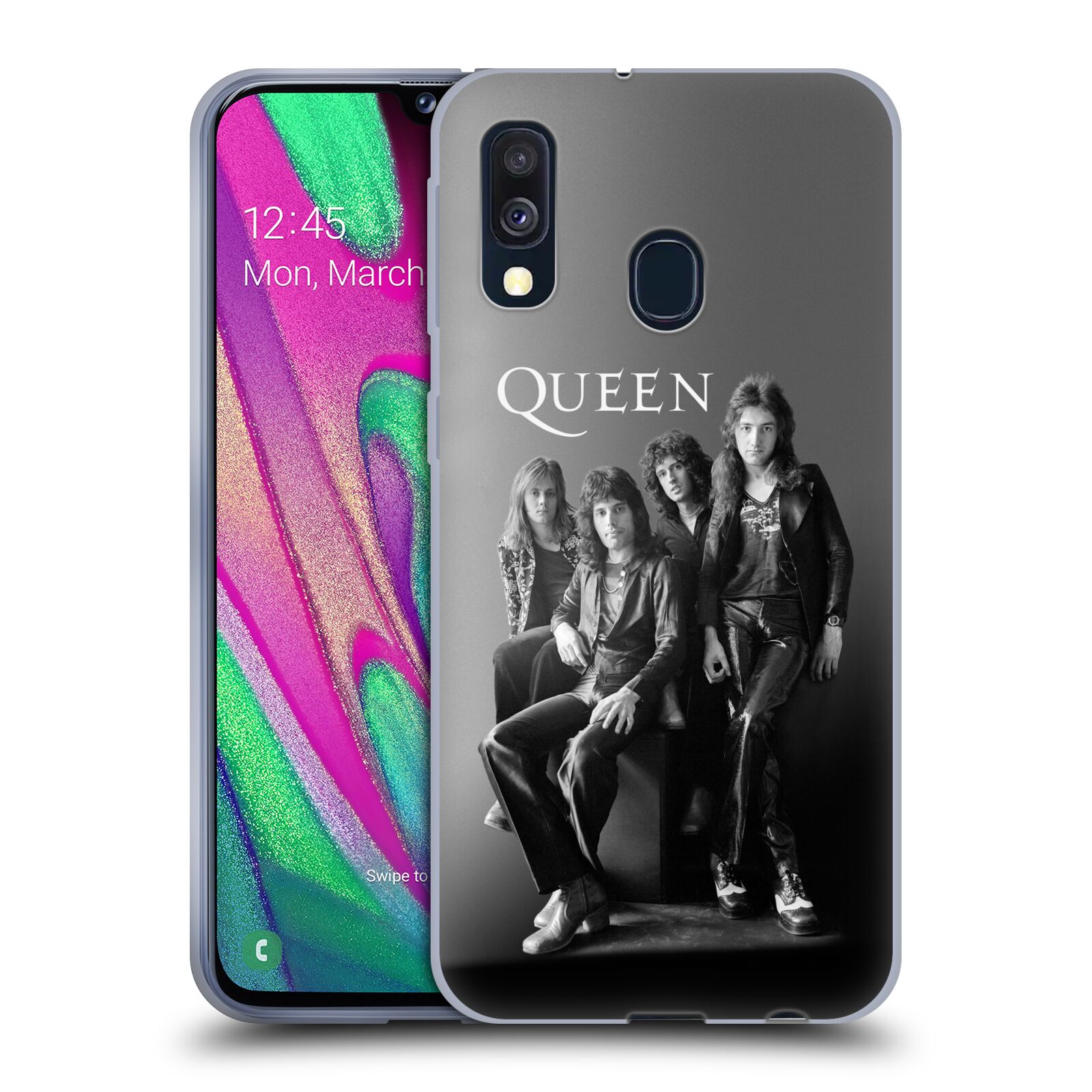 Silikonové pouzdro na mobil Samsung Galaxy A40 - Head Case - Queen - Skupina (Silikonový kryt, obal, pouzdro na mobilní telefon Samsung Galaxy A40 A405F Dual SIM s motivem Queen - Skupina)