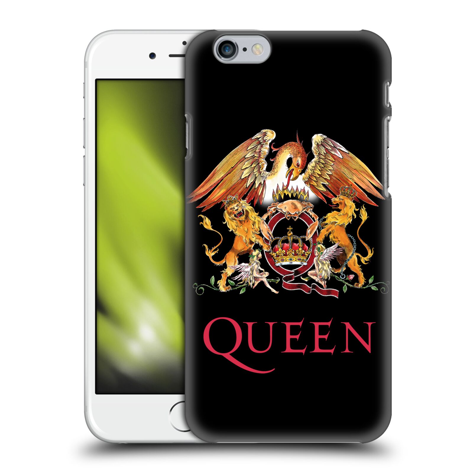 Plastové pouzdro na mobil Apple iPhone 6 HEAD CASE Queen - Logo (Plastový kryt či obal na mobilní telefon licencovaným motivem Queen pro Apple iPhone 6)
