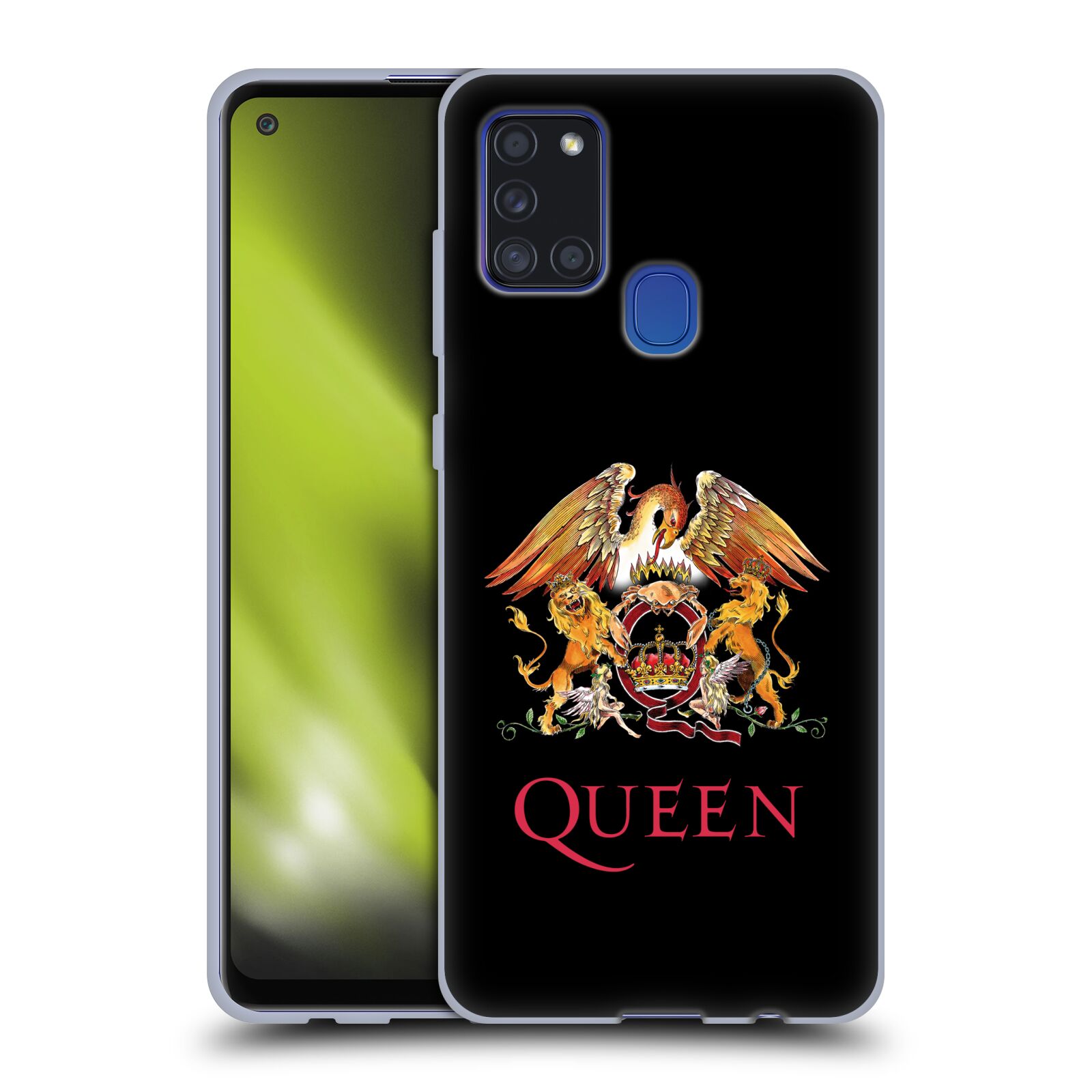 Silikonové pouzdro na mobil Samsung Galaxy A21s - Head Case - Queen - Logo (Silikonový kryt, obal, pouzdro na mobilní telefon Samsung Galaxy A21s SM-A217F s motivem Queen - Logo)