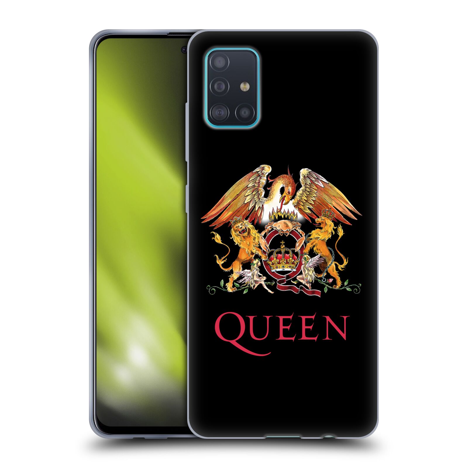 Silikonové pouzdro na mobil Samsung Galaxy A51 - Head Case - Queen - Logo (Silikonový kryt, obal, pouzdro na mobilní telefon Samsung Galaxy A51 A515F Dual SIM s motivem Queen - Logo)