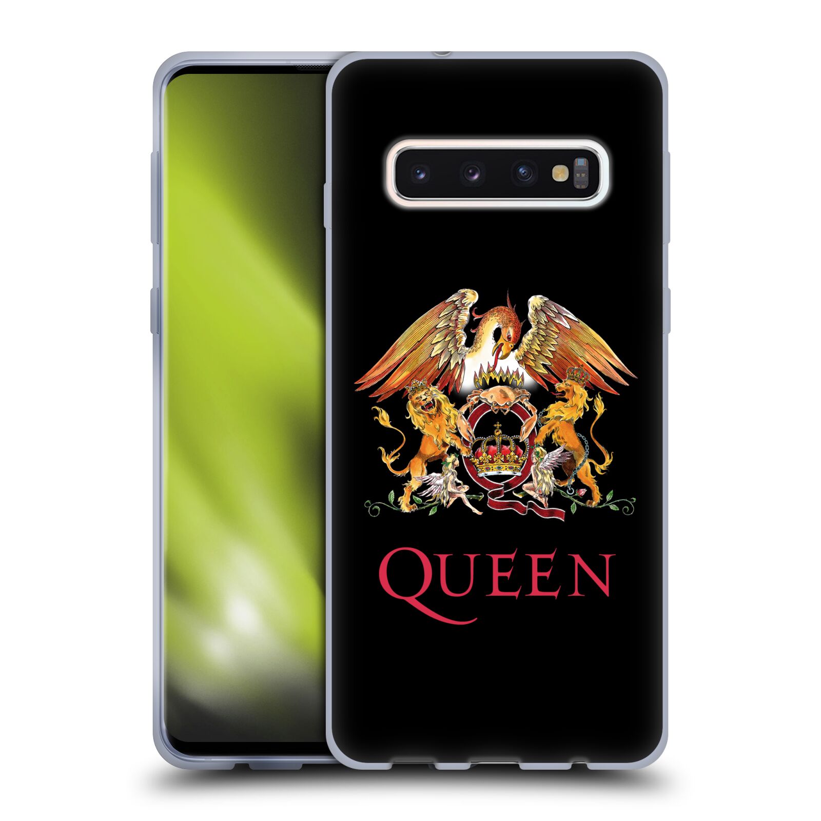 Silikonové pouzdro na mobil Samsung Galaxy S10 - Head Case - Queen - Logo (Silikonový kryt, obal, pouzdro na mobilní telefon Samsung Galaxy S10 SM-G973 s motivem Queen - Logo)