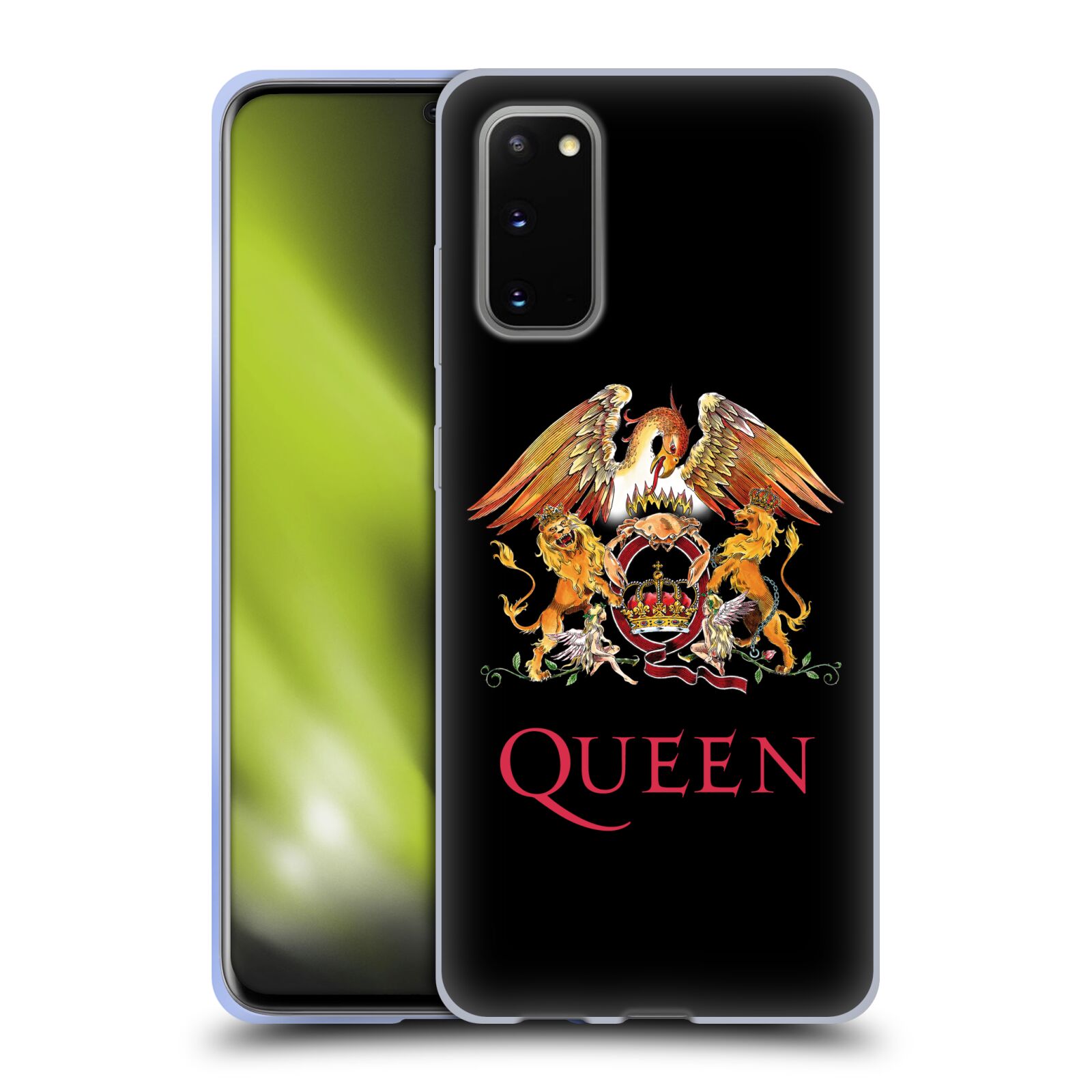 Silikonové pouzdro na mobil Samsung Galaxy S20 - Head Case - Queen - Logo (Silikonový kryt, obal, pouzdro na mobilní telefon Samsung Galaxy S20 s motivem Queen - Logo)