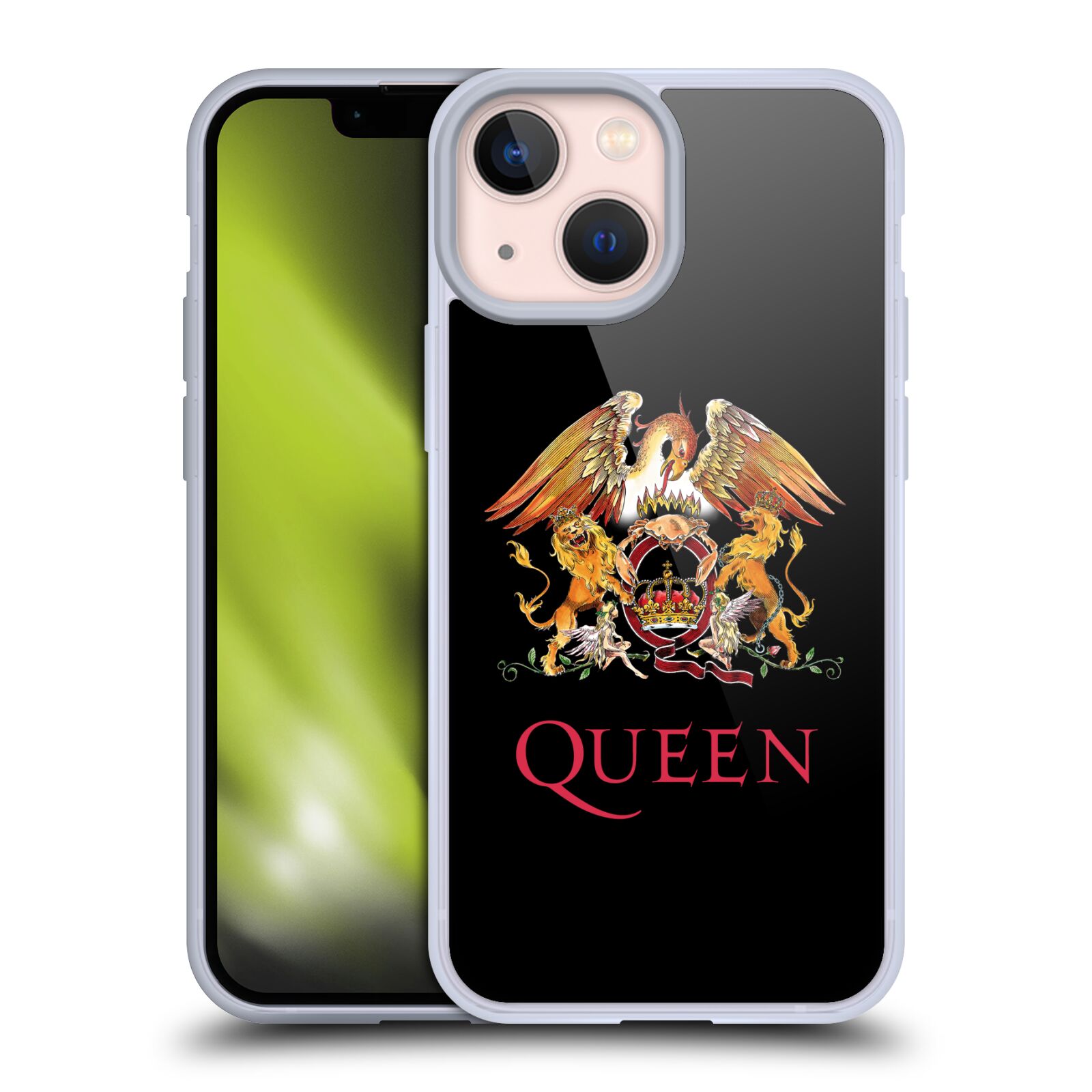 Silikonové pouzdro na mobil Apple iPhone 13 Mini - Head Case - Queen - Logo (Silikonový kryt, obal, pouzdro na mobilní telefon Apple iPhone 13 Mini s motivem Queen - Logo)