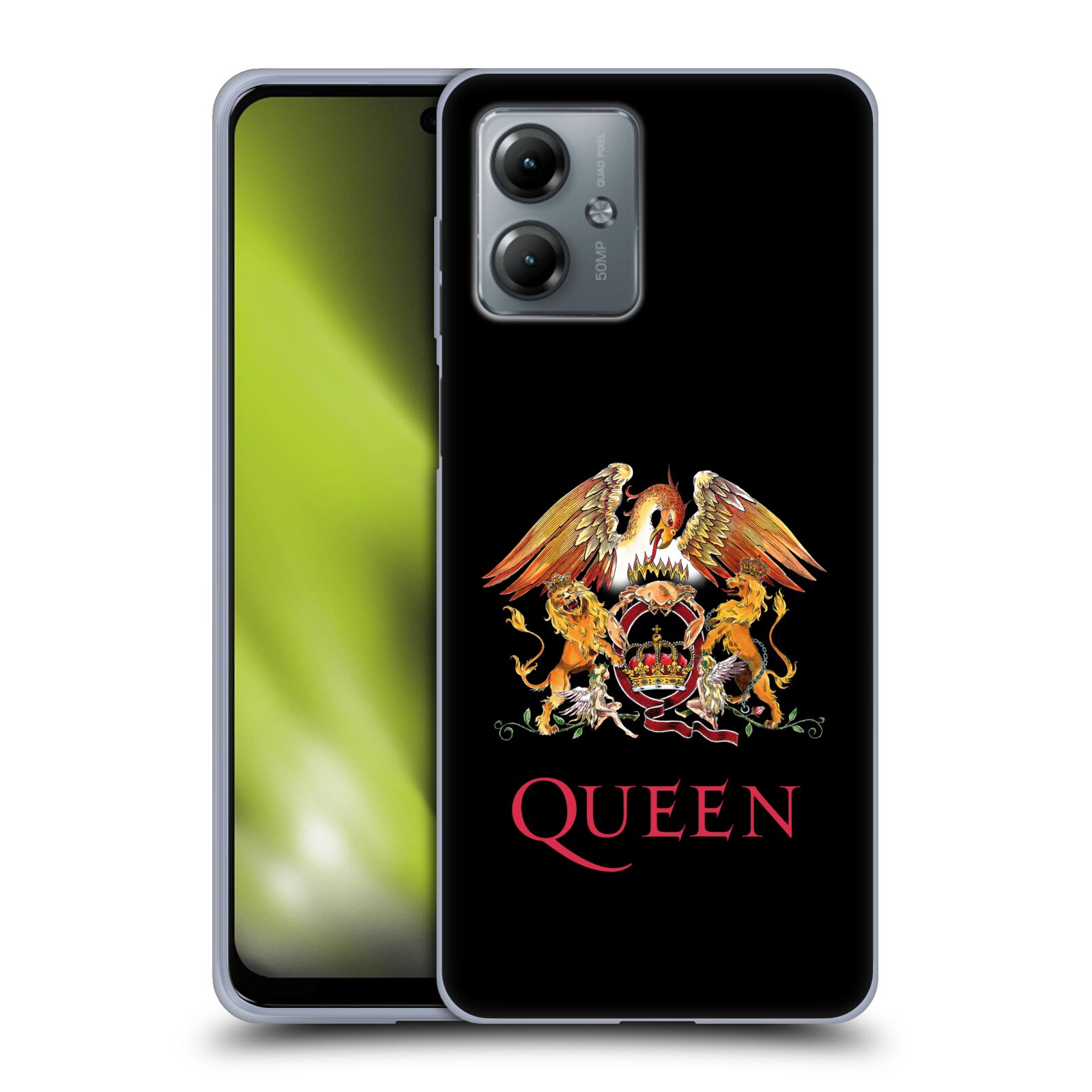 Silikonové pouzdro na mobil Motorola Moto G14 - Head Case - Queen - Logo (Silikonový kryt, obal, pouzdro na mobilní telefon Motorola Moto G14 s motivem Queen - Logo)