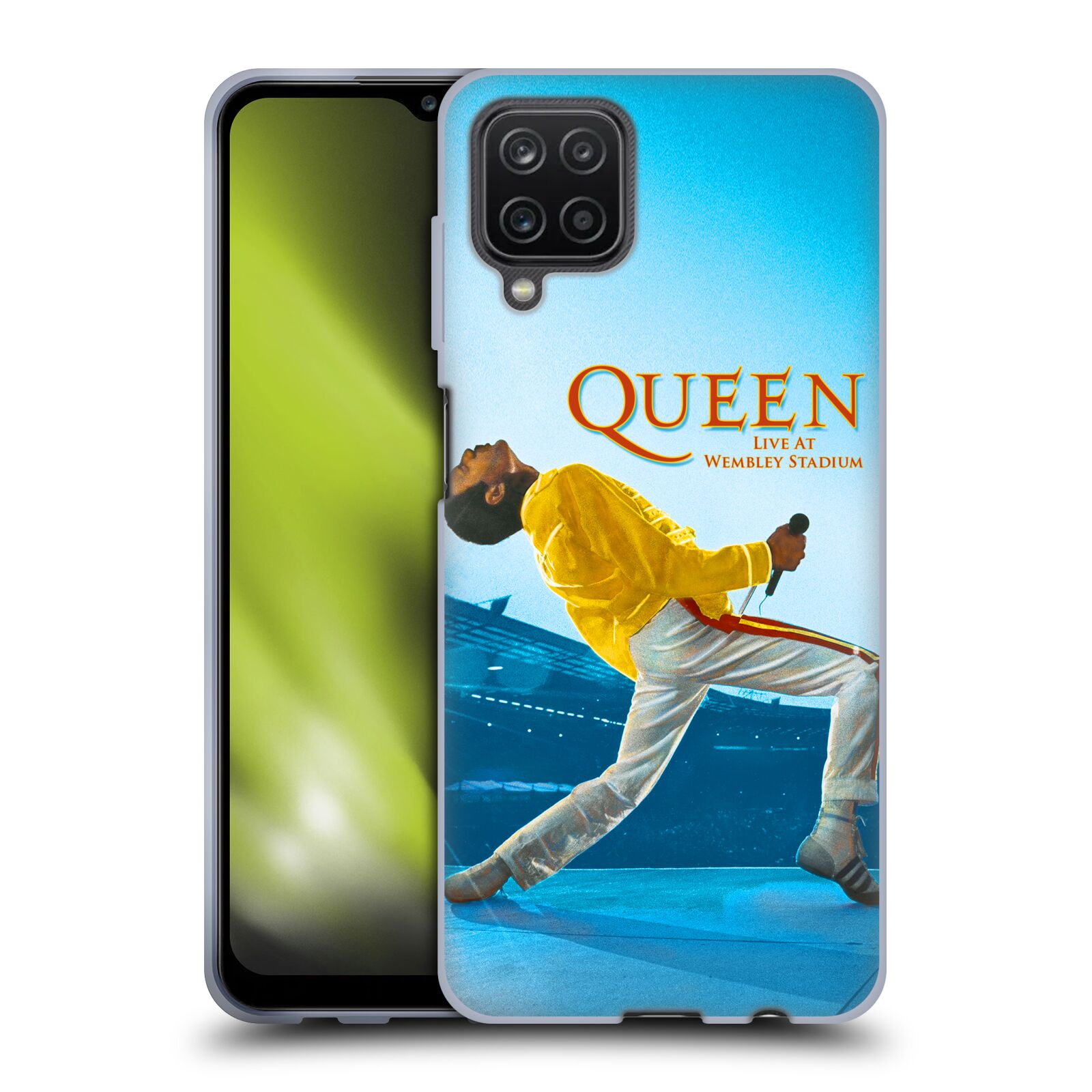 Silikonové pouzdro na mobil Samsung Galaxy A12 - Head Case - Queen - Freddie Mercury (Silikonový kryt, obal, pouzdro na mobilní telefon Samsung Galaxy A12 s motivem Queen - Freddie Mercury)