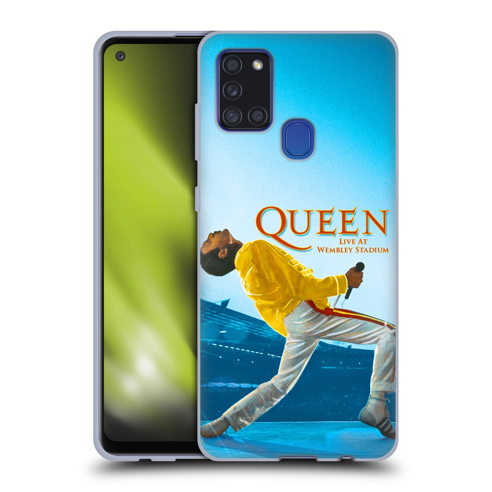Silikonové pouzdro na mobil Samsung Galaxy A21s - Head Case - Queen - Freddie Mercury (Silikonový kryt, obal, pouzdro na mobilní telefon Samsung Galaxy A21s SM-A217F s motivem Queen - Freddie Mercury)