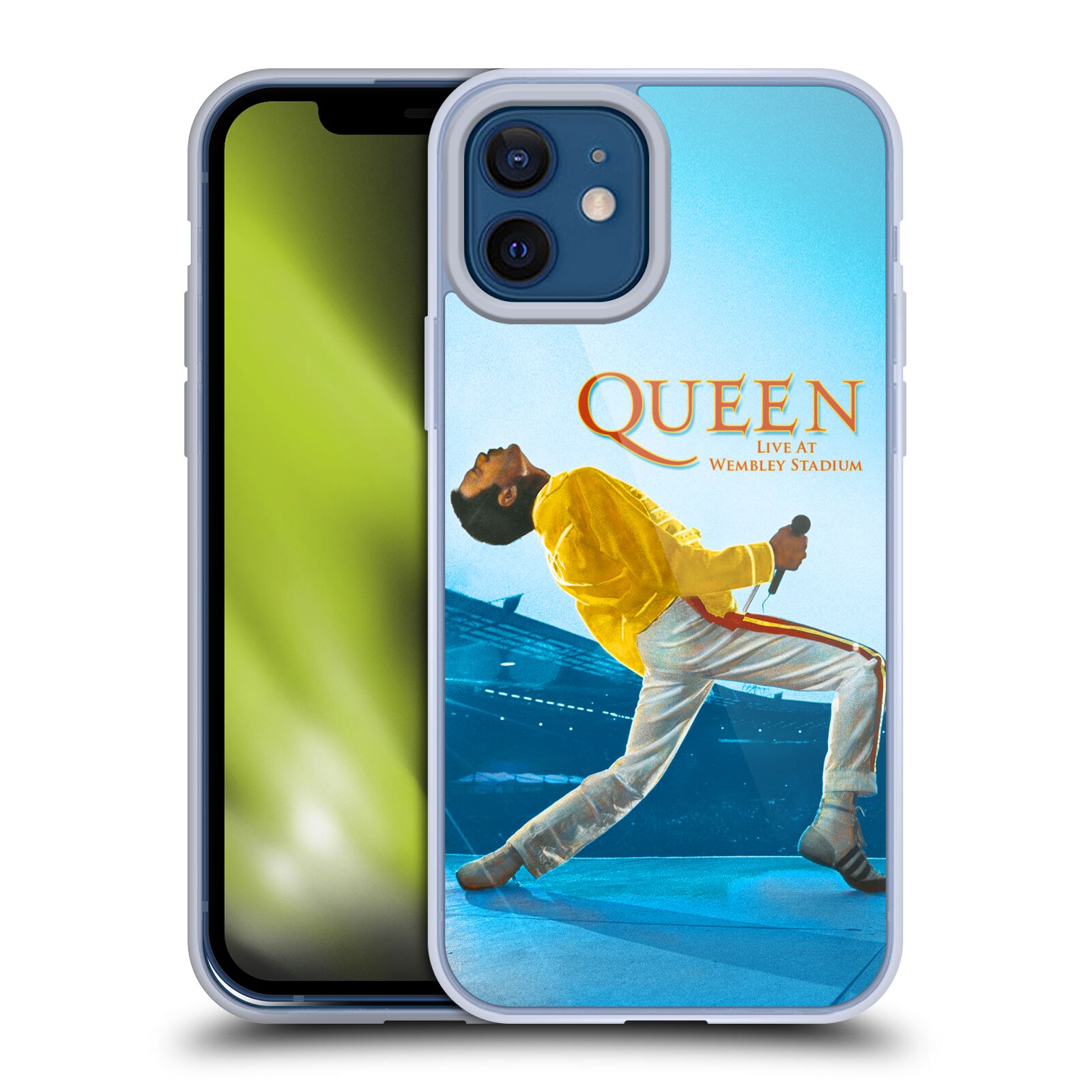 Silikonové pouzdro na mobil Apple iPhone 12 / 12 Pro - Head Case - Queen - Freddie Mercury (Silikonový kryt, obal, pouzdro na mobilní telefon Apple iPhone 12 / Apple iPhone 12 Pro (6,1") s motivem Queen - Freddie Mercury)