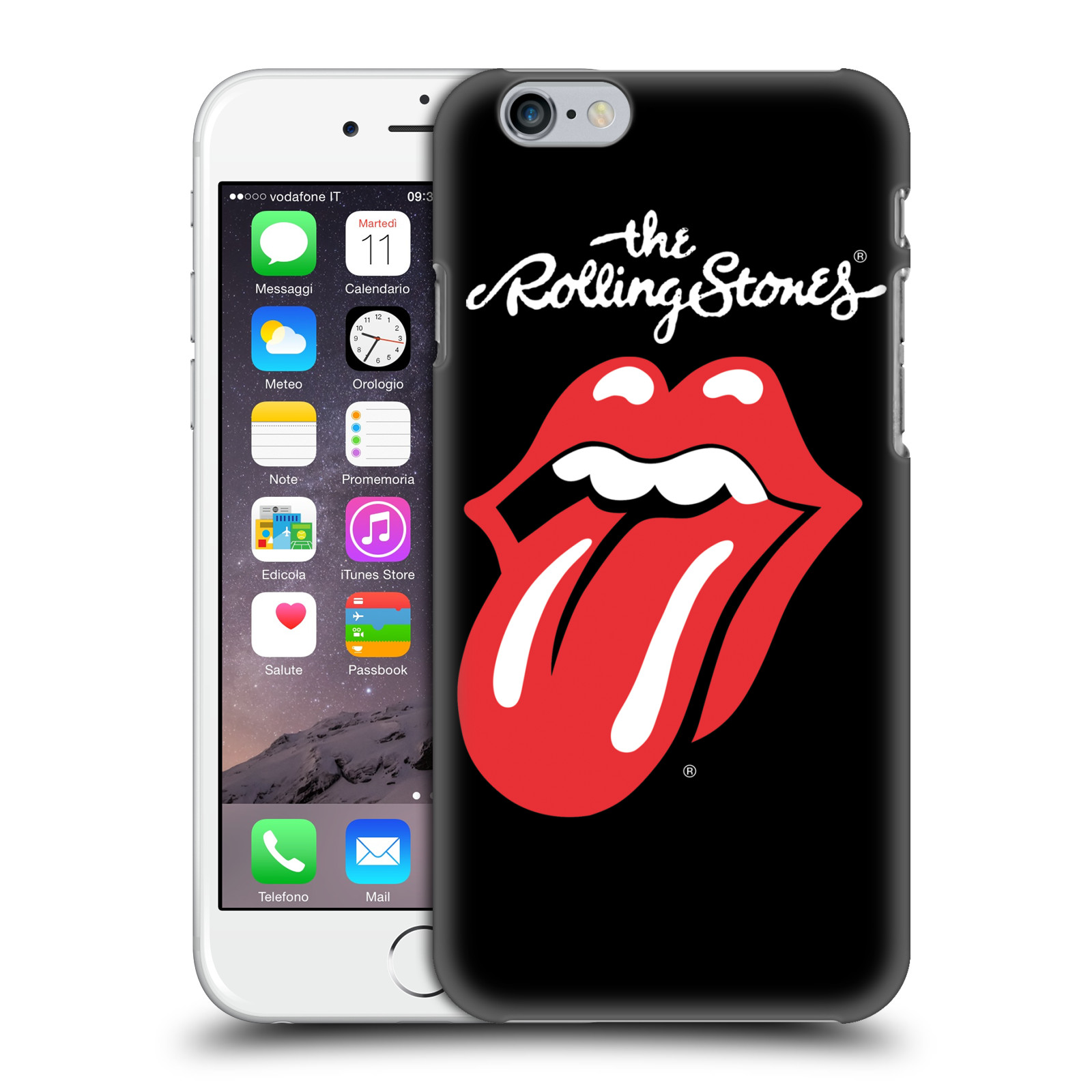 Plastové pouzdro na mobil Apple iPhone 6 HEAD CASE The Rolling Stones - Classic Lick (Plastový kryt či obal The Rolling Stones Official na mobilní telefon Apple iPhone 6)