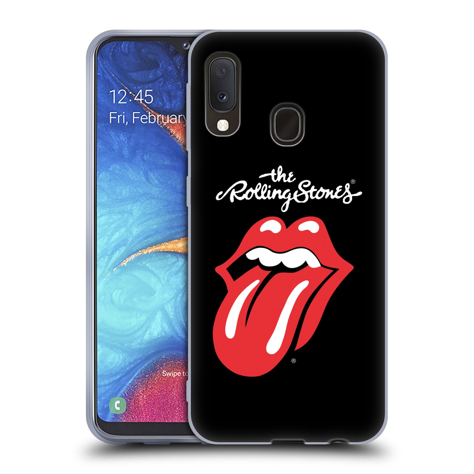 Silikonové pouzdro na mobil Samsung Galaxy A20e - Head Case - The Rolling Stones - Classic Lick