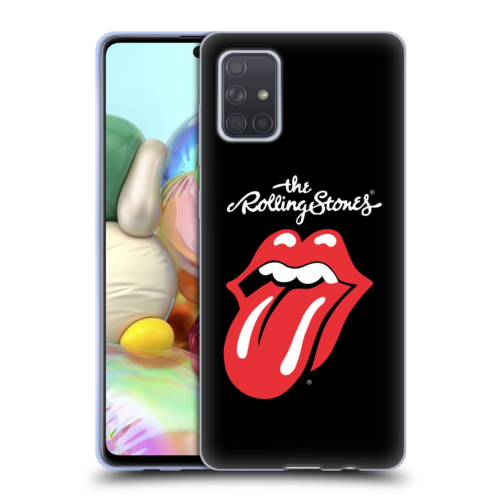 Silikonové pouzdro na mobil Samsung Galaxy A71 - Head Case - The Rolling Stones - Classic Lick