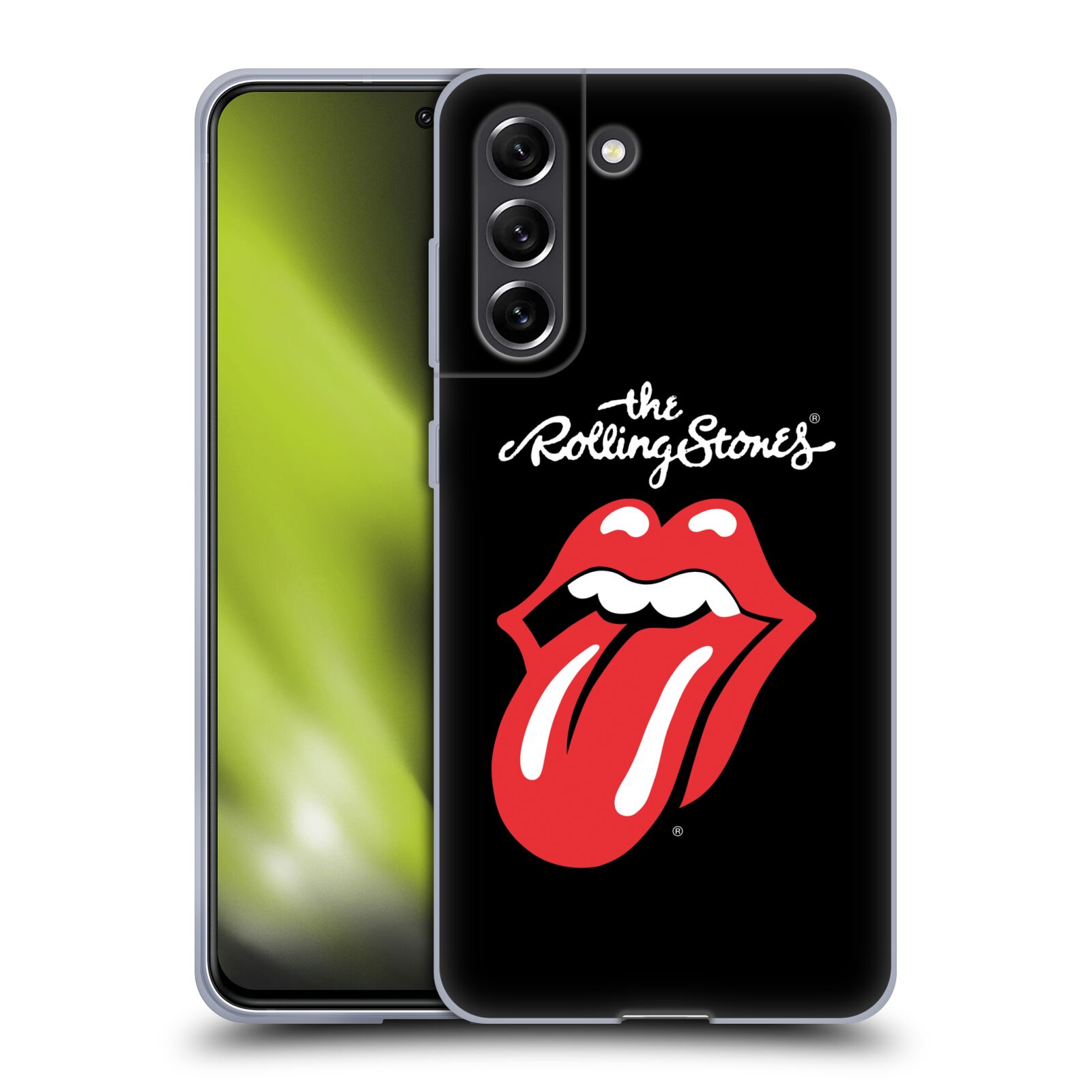 Silikonové pouzdro na mobil Samsung Galaxy S21 FE 5G - Head Case - The Rolling Stones - Classic Lick (Silikonový kryt, obal, pouzdro na mobilní telefon Samsung Galaxy S21 FE 5G s motivem The Rolling Stones - Classic Lick)