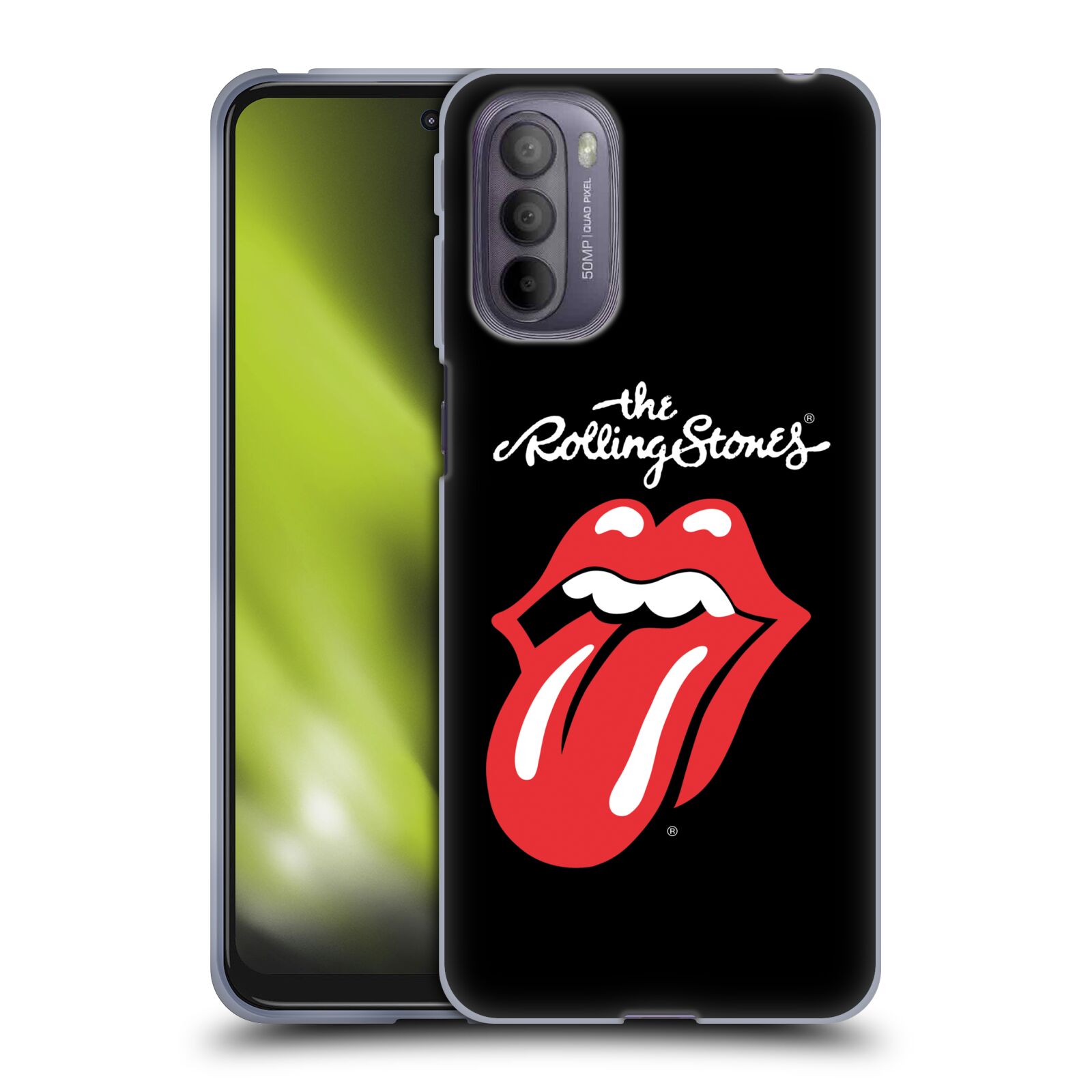 Silikonové pouzdro na mobil Motorola Moto G31 - Head Case - The Rolling Stones - Classic Lick