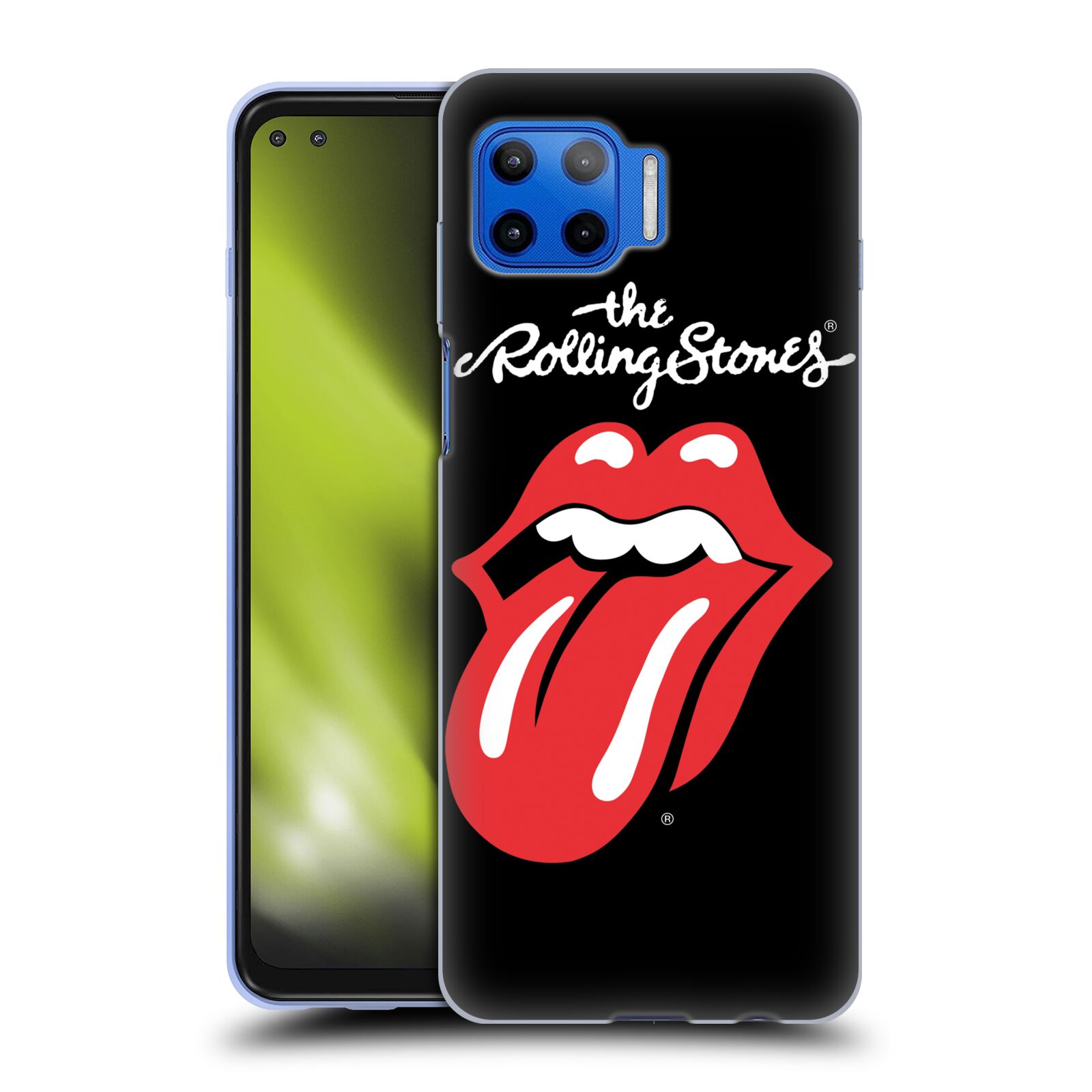 Silikonové pouzdro na mobil Motorola Moto G 5G Plus - Head Case - The Rolling Stones - Classic Lick