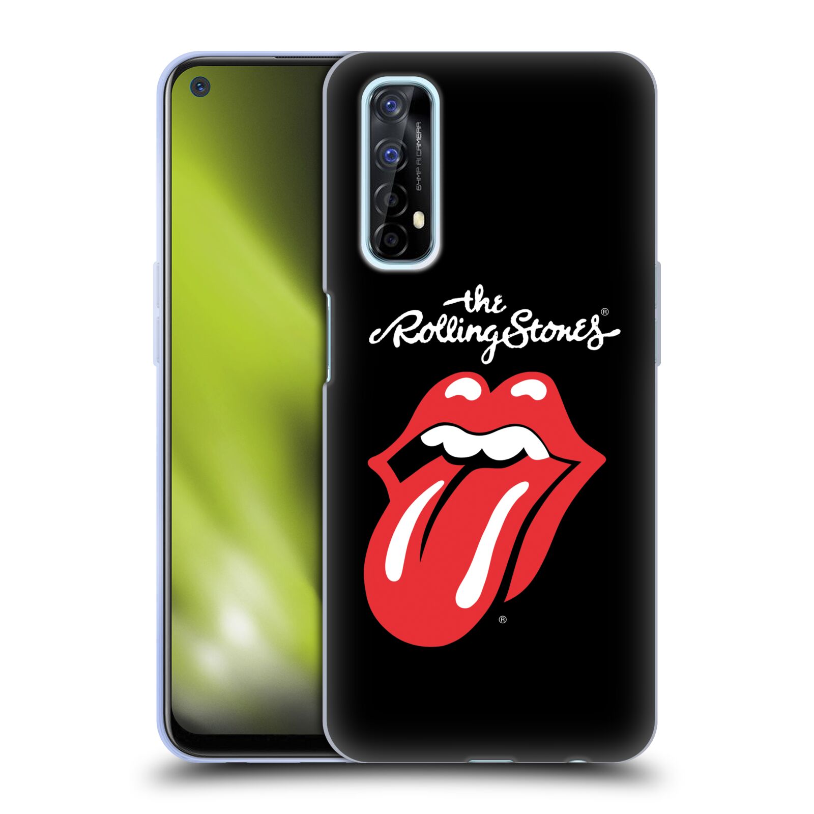 Silikonové pouzdro na mobil Realme 7 - Head Case - The Rolling Stones - Classic Lick