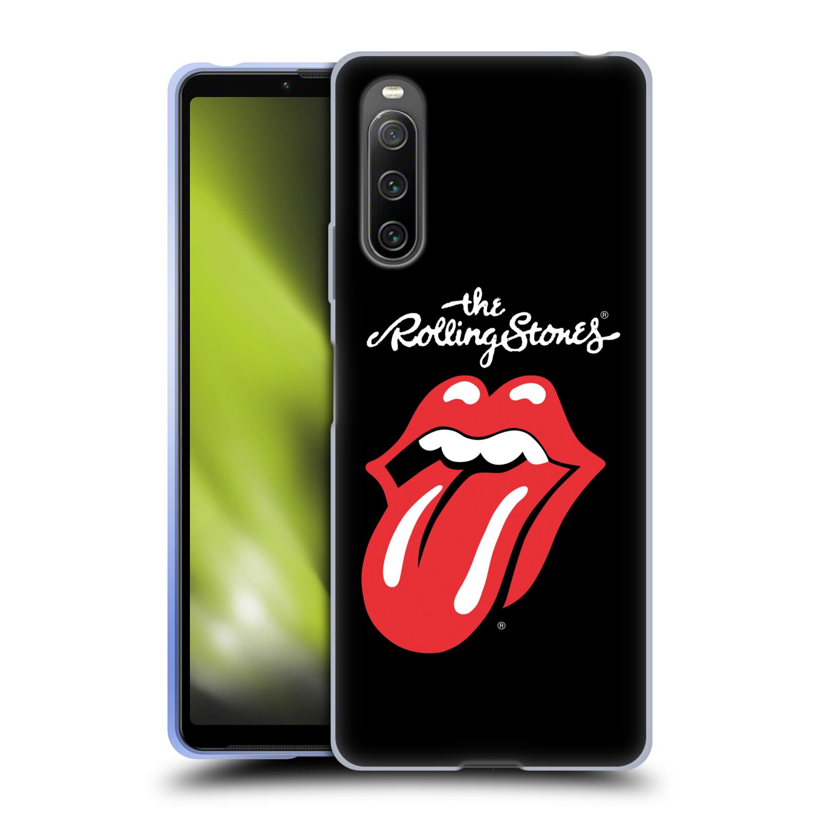 Silikonové pouzdro na mobil Sony Xperia 10 IV - Head Case - The Rolling Stones - Classic Lick (Silikonový kryt, obal, pouzdro na mobilní telefon Sony Xperia 10 IV s motivem The Rolling Stones - Classic Lick)