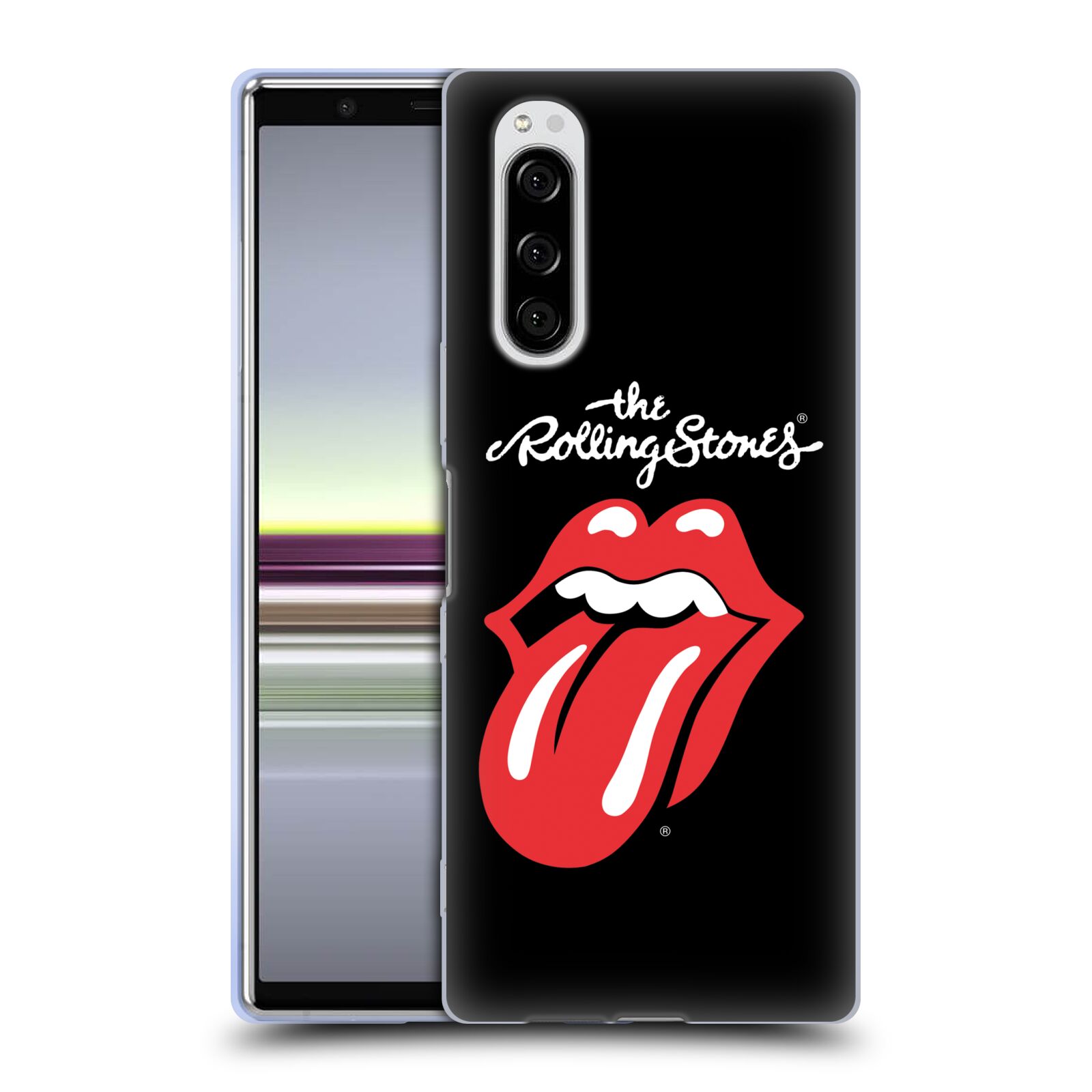 Silikonové pouzdro na mobil Sony Xperia 5 - Head Case - The Rolling Stones - Classic Lick
