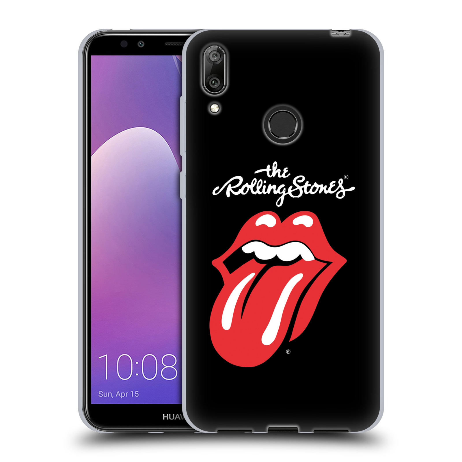 Silikonové pouzdro na mobil Huawei Y7 (2019) - Head Case - The Rolling Stones - Classic Lick