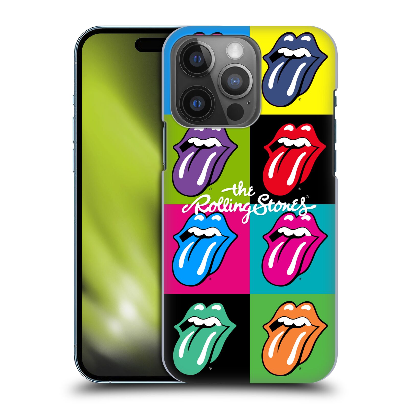 Plastové pouzdro na mobil Apple iPhone 14 Pro - Head Case - The Rolling Stones - Pop Art Vyplazené Jazyky