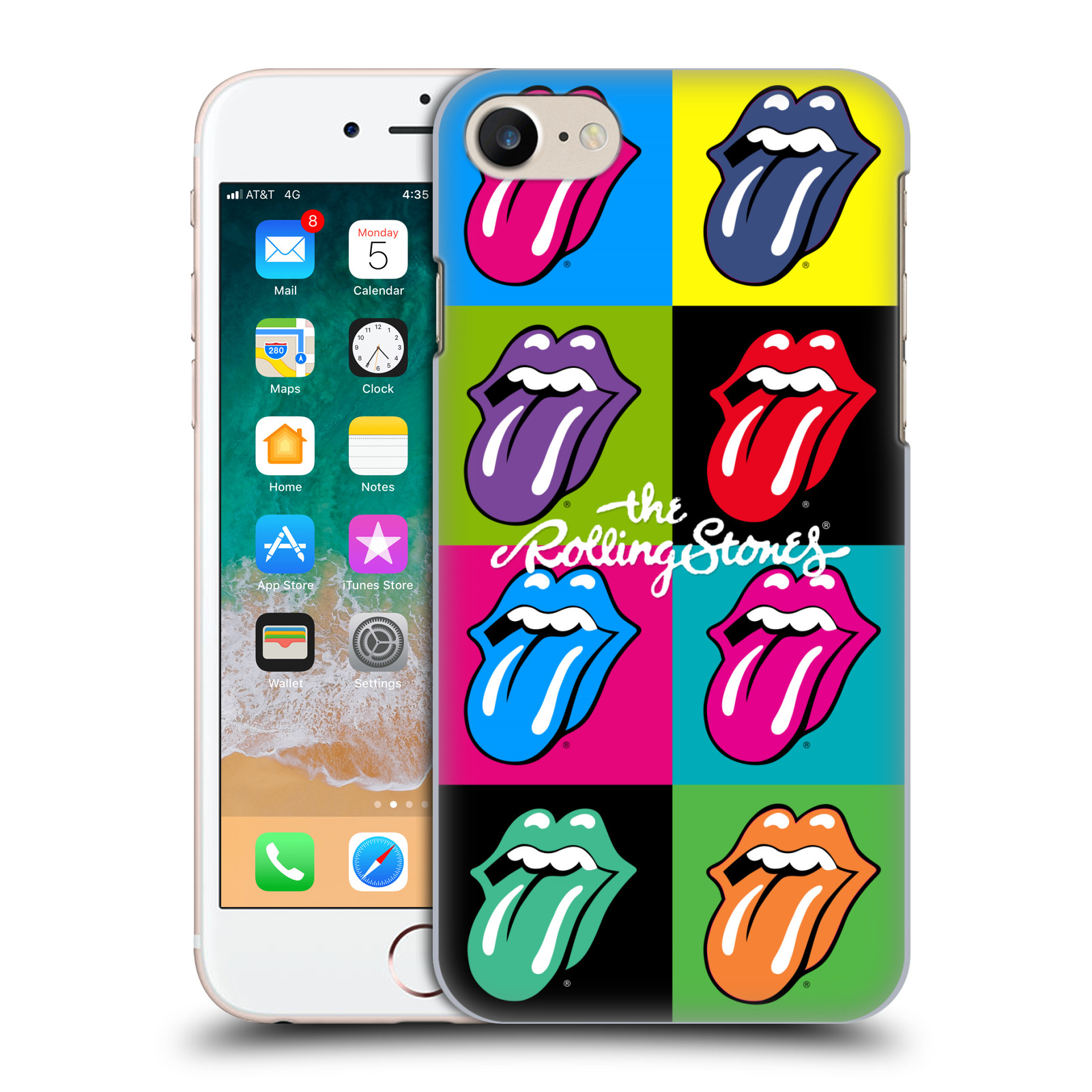 Plastové pouzdro na mobil Apple iPhone SE 2022 / SE 2020 - Head Case - The Rolling Stones - Pop Art Vyplazené Jazyky