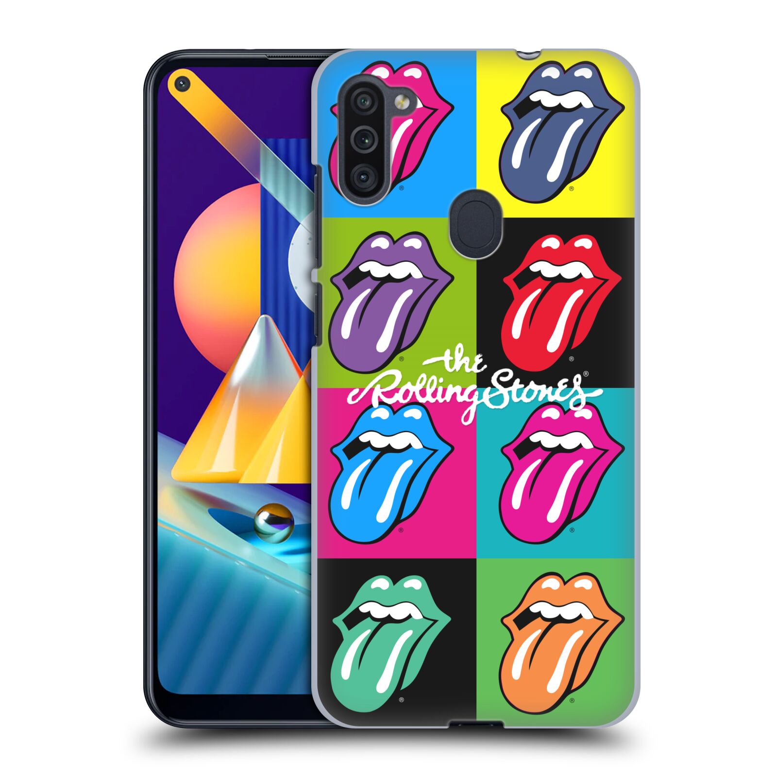 Plastové pouzdro na mobil Samsung Galaxy M11 - Head Case - The Rolling Stones - Pop Art Vyplazené Jazyky