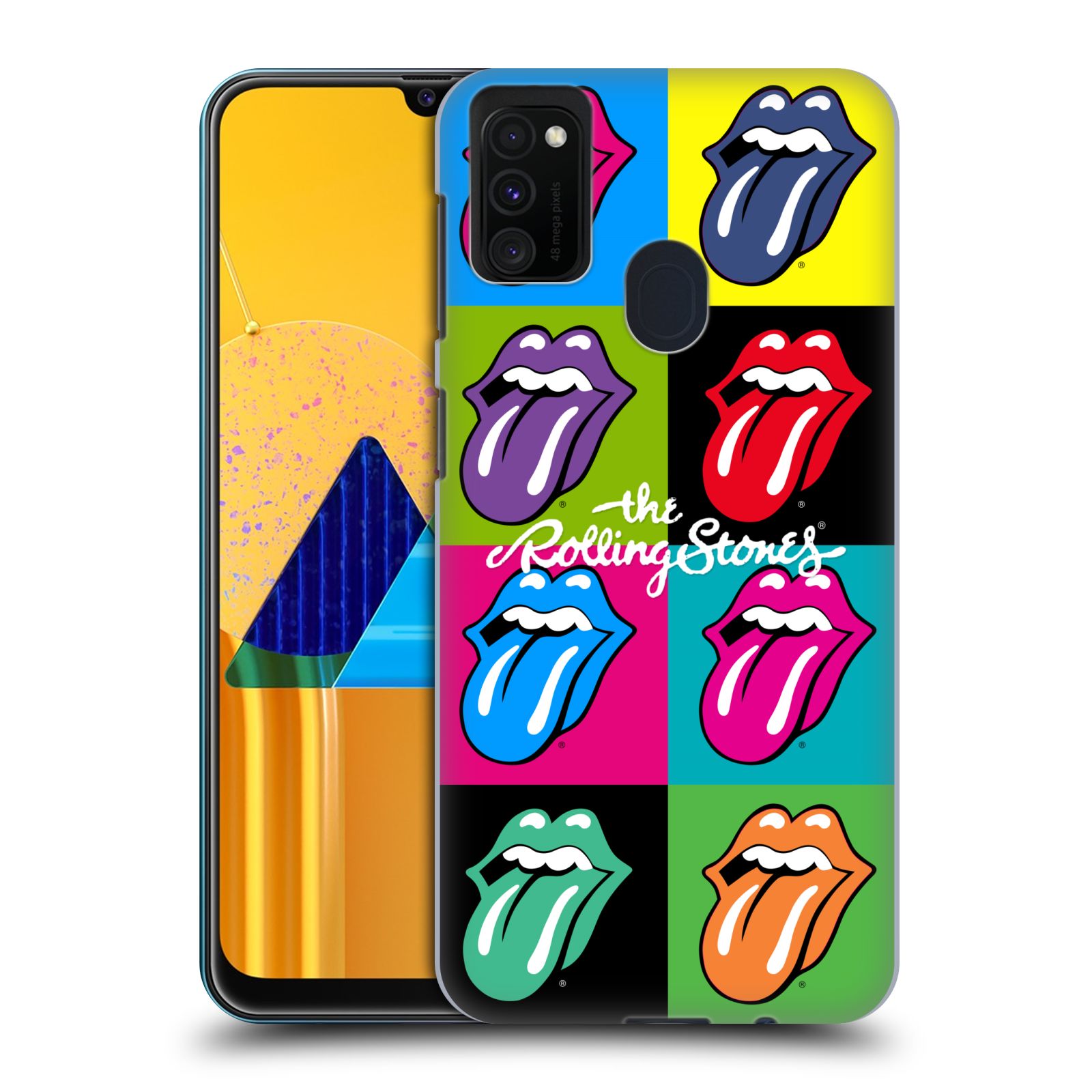 Plastové pouzdro na mobil Samsung Galaxy M21 - Head Case - The Rolling Stones - Pop Art Vyplazené Jazyky