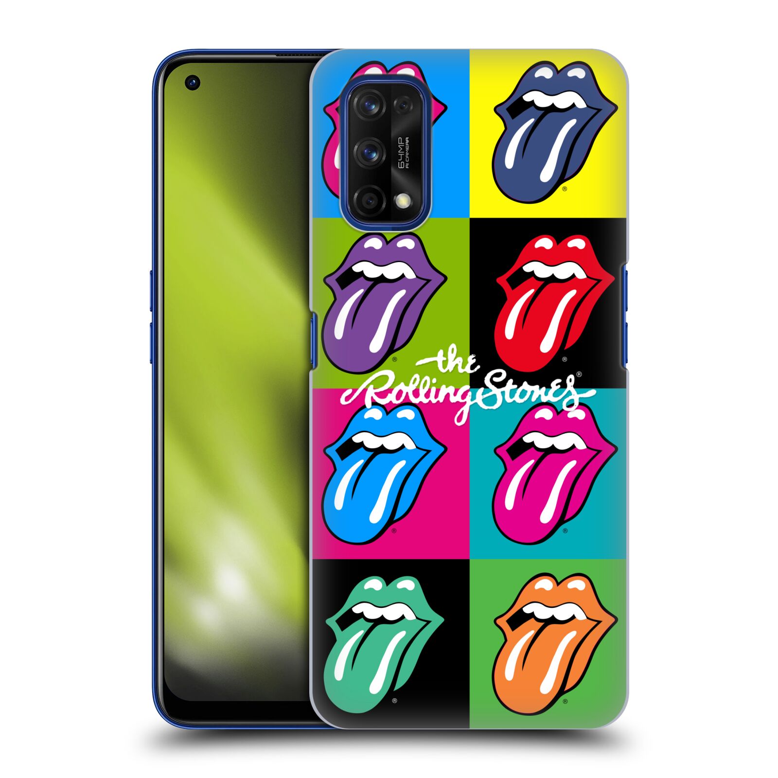 Plastové pouzdro na mobil Realme 7 Pro - Head Case - The Rolling Stones - Pop Art Vyplazené Jazyky