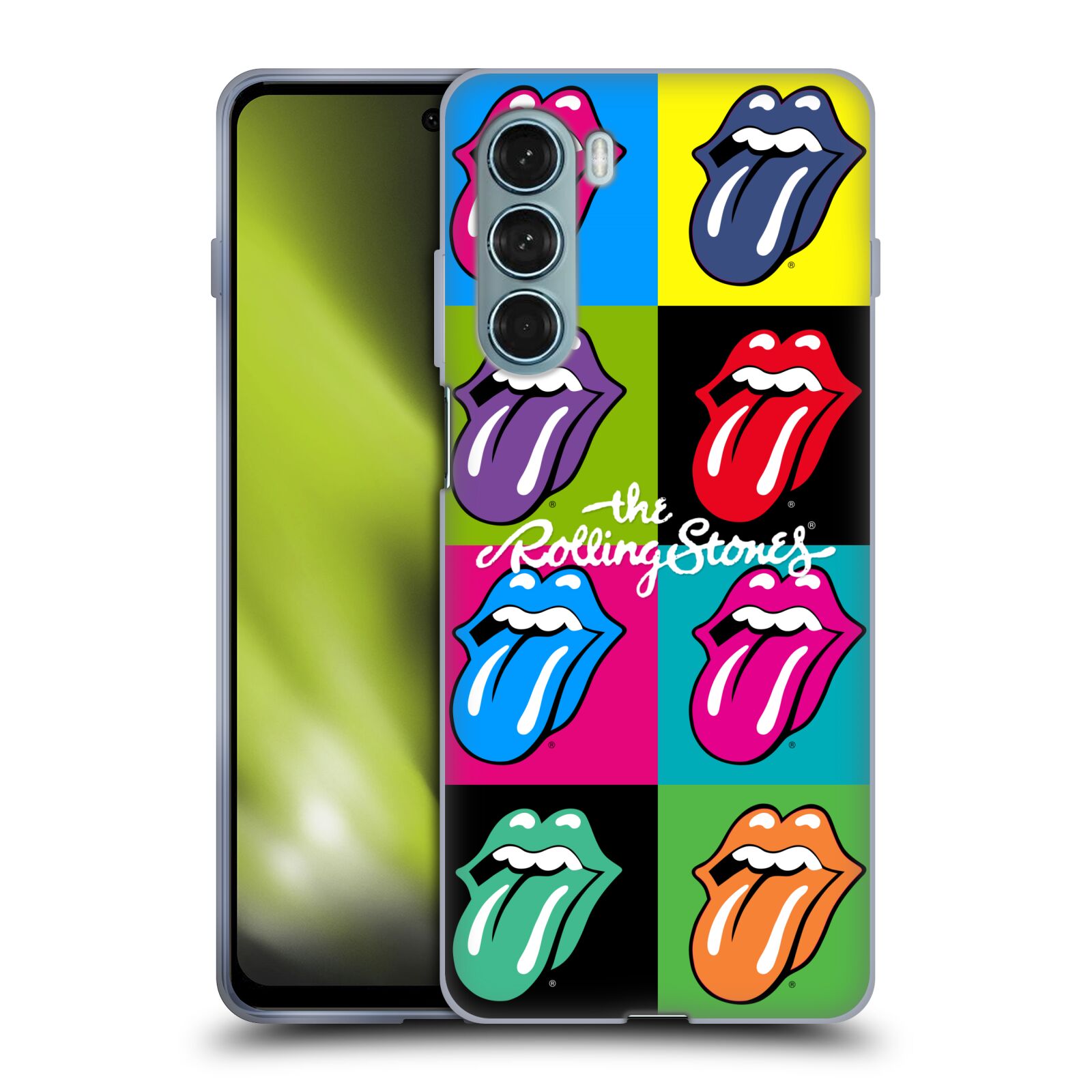 Silikonové pouzdro na mobil Motorola Moto G200 5G - Head Case - The Rolling Stones - Pop Art Vyplazené Jazyky