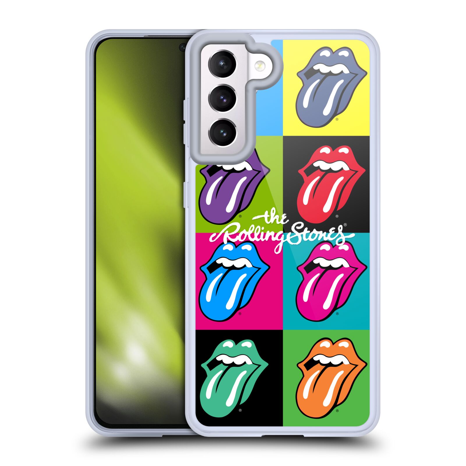Silikonové pouzdro na mobil Samsung Galaxy S21 5G - Head Case - The Rolling Stones - Pop Art Vyplazené Jazyky (Silikonový kryt, obal, pouzdro na mobilní telefon Samsung Galaxy S21 5G G991B s motivem The Rolling Stones - Pop Art Vyplazené Jazyky)