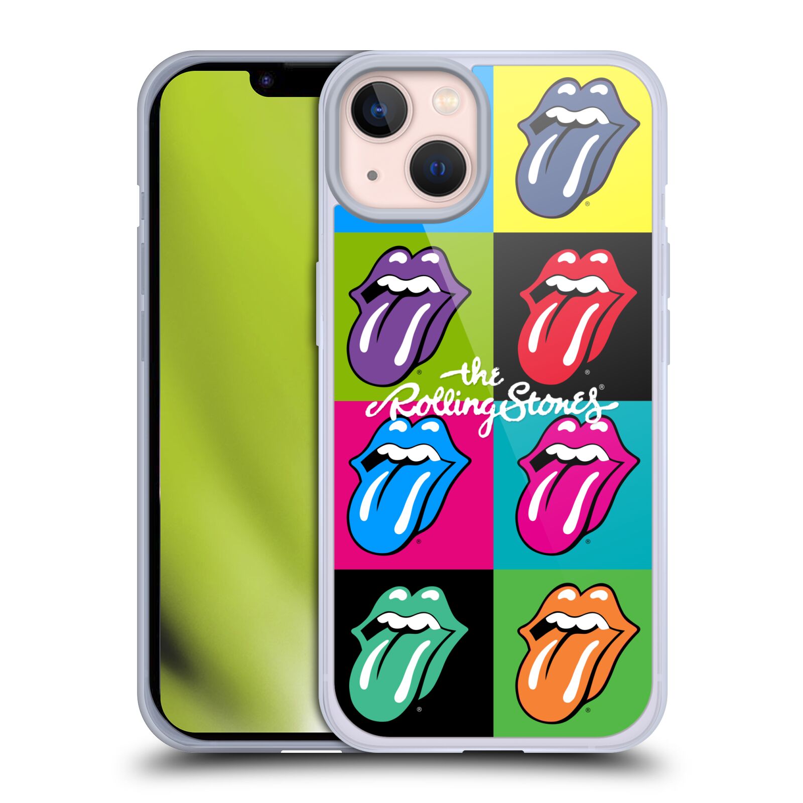Silikonové pouzdro na mobil Apple iPhone 13 - Head Case - The Rolling Stones - Pop Art Vyplazené Jazyky (Silikonový kryt, obal, pouzdro na mobilní telefon Apple iPhone 13 s motivem The Rolling Stones - Pop Art Vyplazené Jazyky)