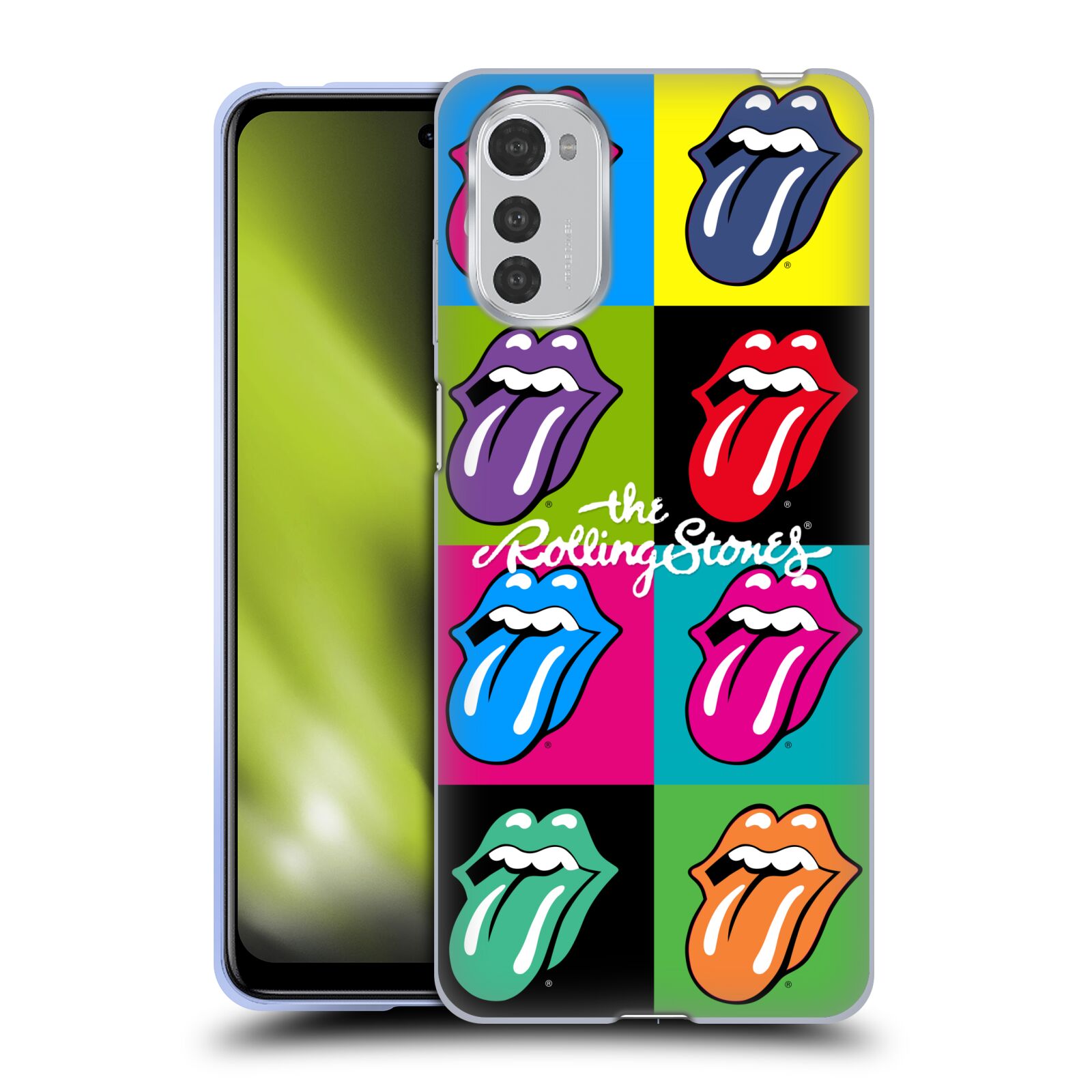 Silikonové pouzdro na mobil Motorola Moto E32 / E32s - Head Case - The Rolling Stones - Pop Art Vyplazené Jazyky
