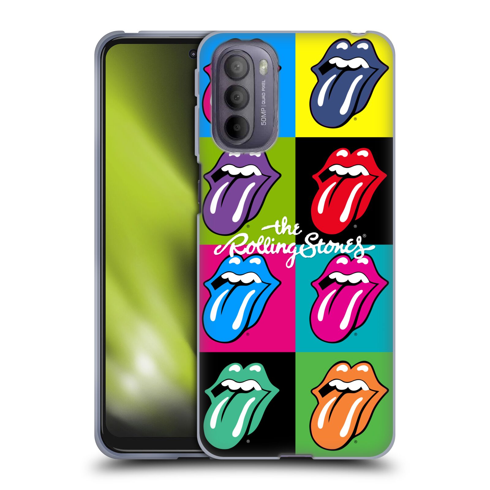 Silikonové pouzdro na mobil Motorola Moto G31 - Head Case - The Rolling Stones - Pop Art Vyplazené Jazyky