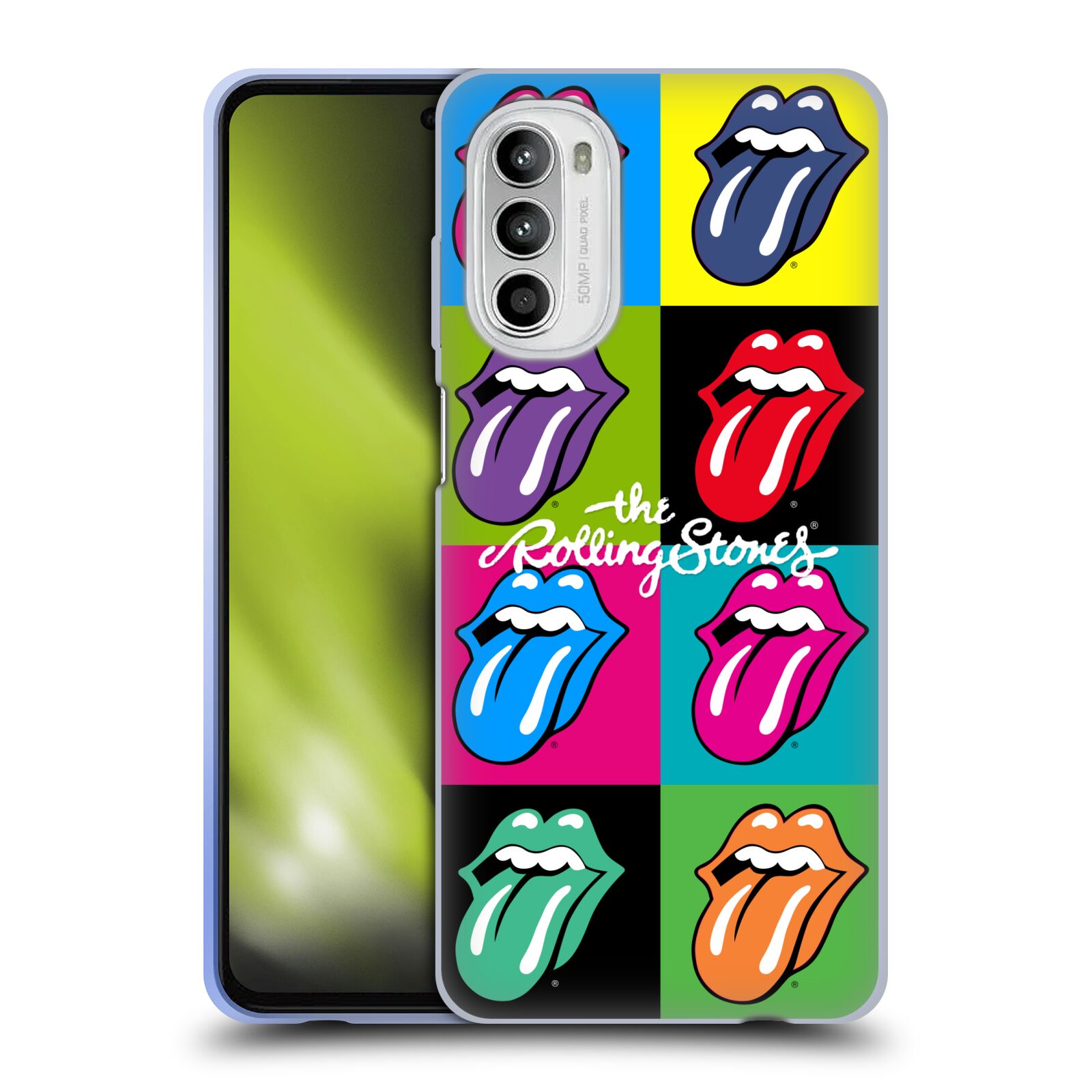Silikonové pouzdro na mobil Motorola Moto G52 - Head Case - The Rolling Stones - Pop Art Vyplazené Jazyky