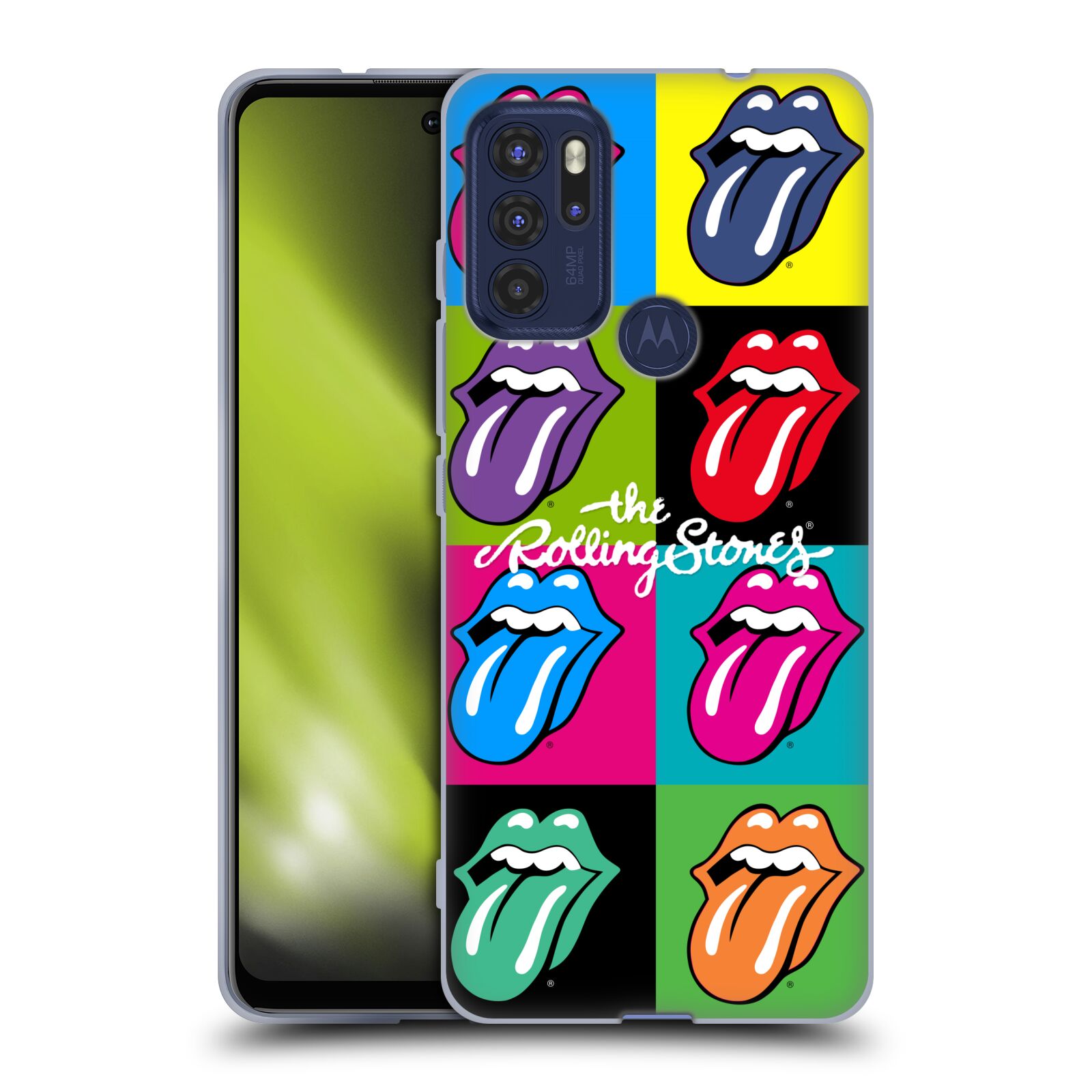 Silikonové pouzdro na mobil Motorola Moto G60s - Head Case - The Rolling Stones - Pop Art Vyplazené Jazyky