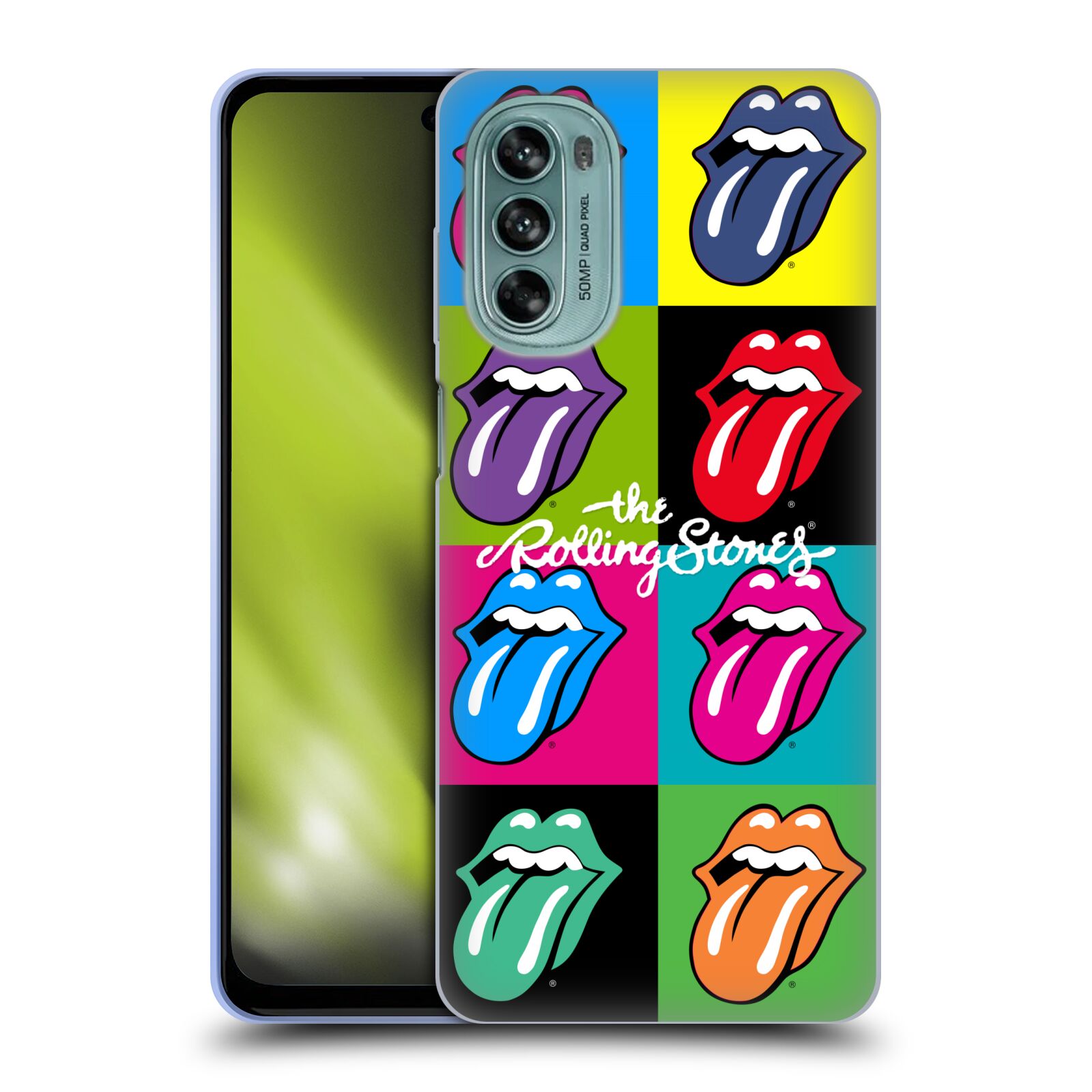 Silikonové pouzdro na mobil Motorola Moto G62 5G - Head Case - The Rolling Stones - Pop Art Vyplazené Jazyky