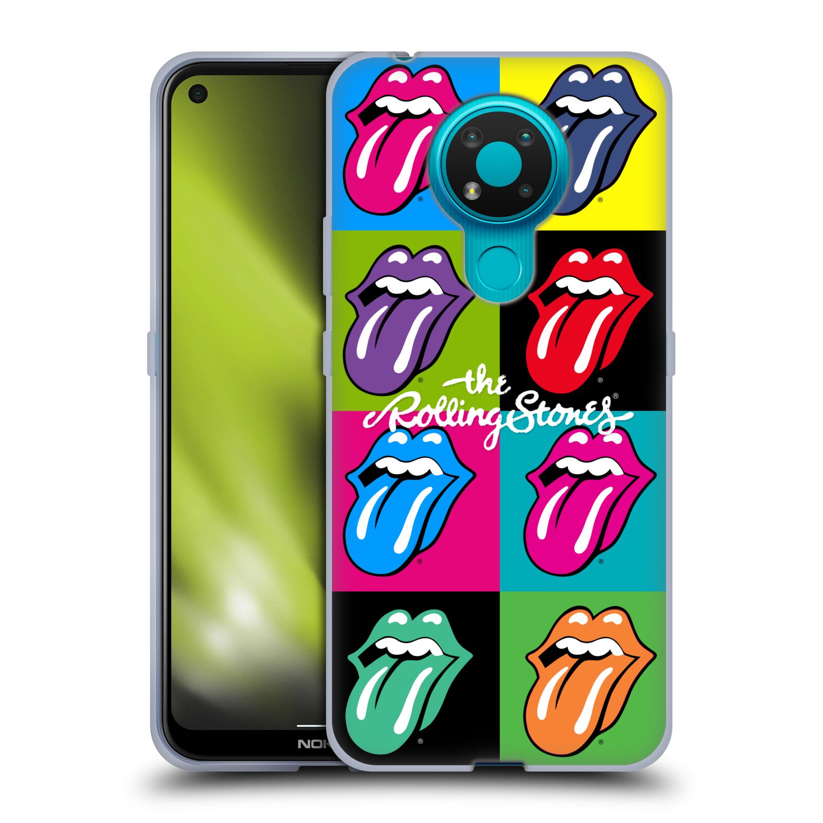 Silikonové pouzdro na mobil Nokia 3.4 - Head Case - The Rolling Stones - Pop Art Vyplazené Jazyky