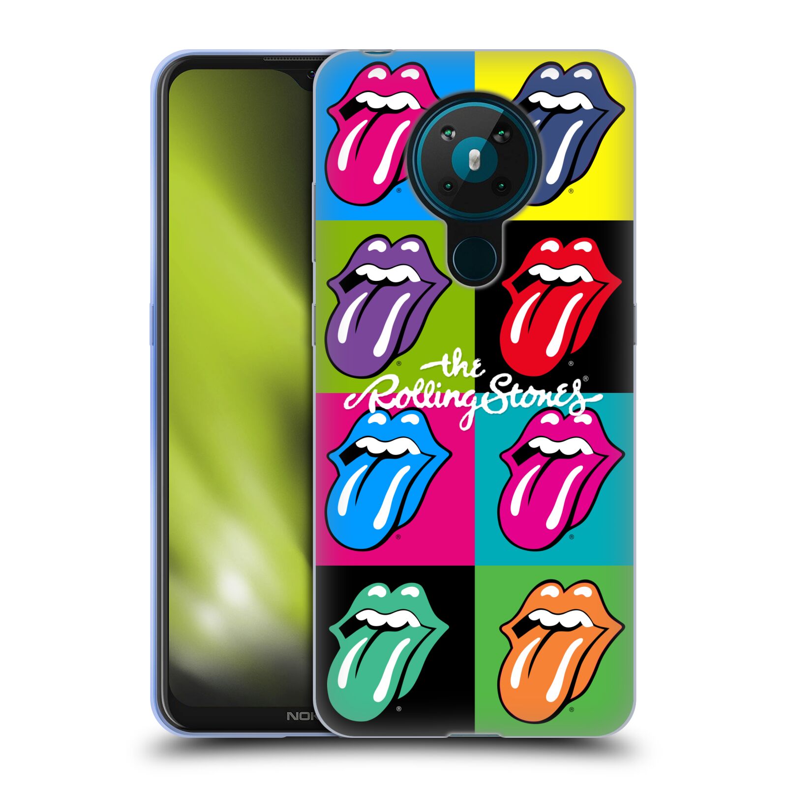 Silikonové pouzdro na mobil Nokia 5.3 - Head Case - The Rolling Stones - Pop Art Vyplazené Jazyky