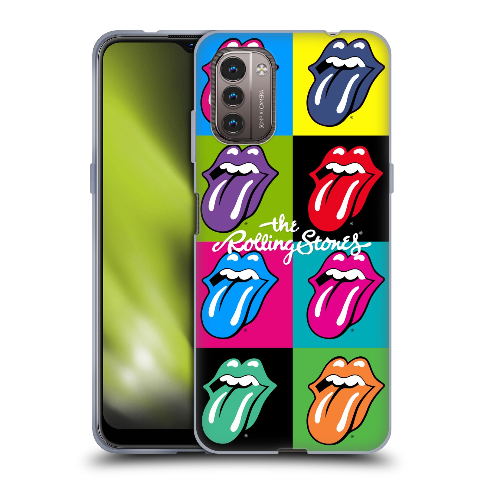 Silikonové pouzdro na mobil Nokia G11 / G21 - Head Case - The Rolling Stones - Pop Art Vyplazené Jazyky