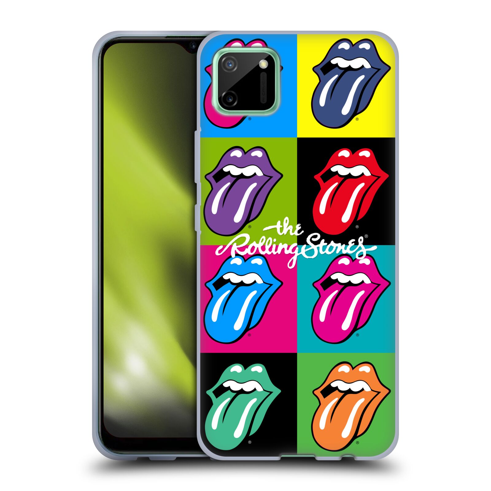 Silikonové pouzdro na mobil Realme C11 - Head Case - The Rolling Stones - Pop Art Vyplazené Jazyky