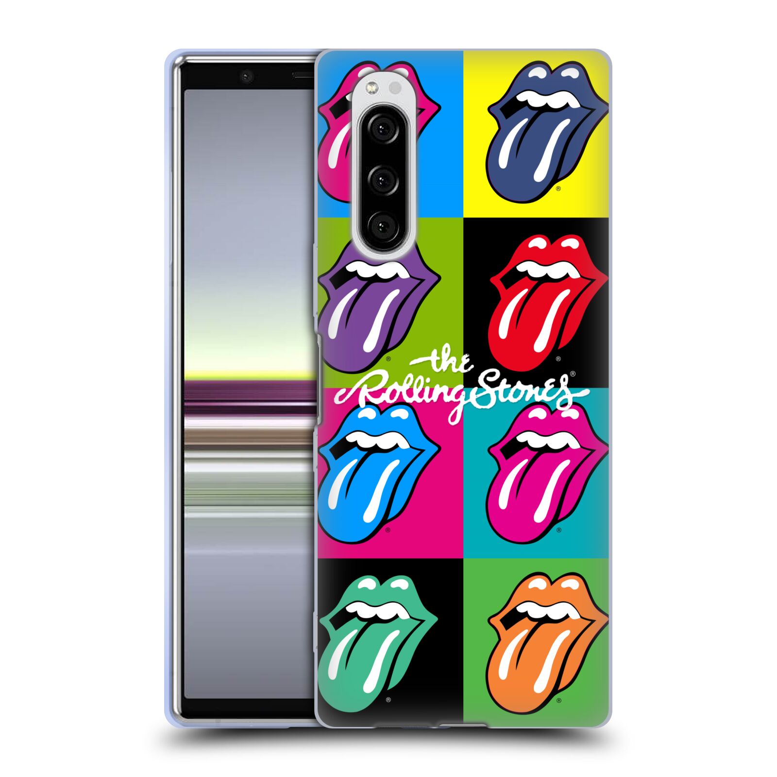 Silikonové pouzdro na mobil Sony Xperia 5 - Head Case - The Rolling Stones - Pop Art Vyplazené Jazyky