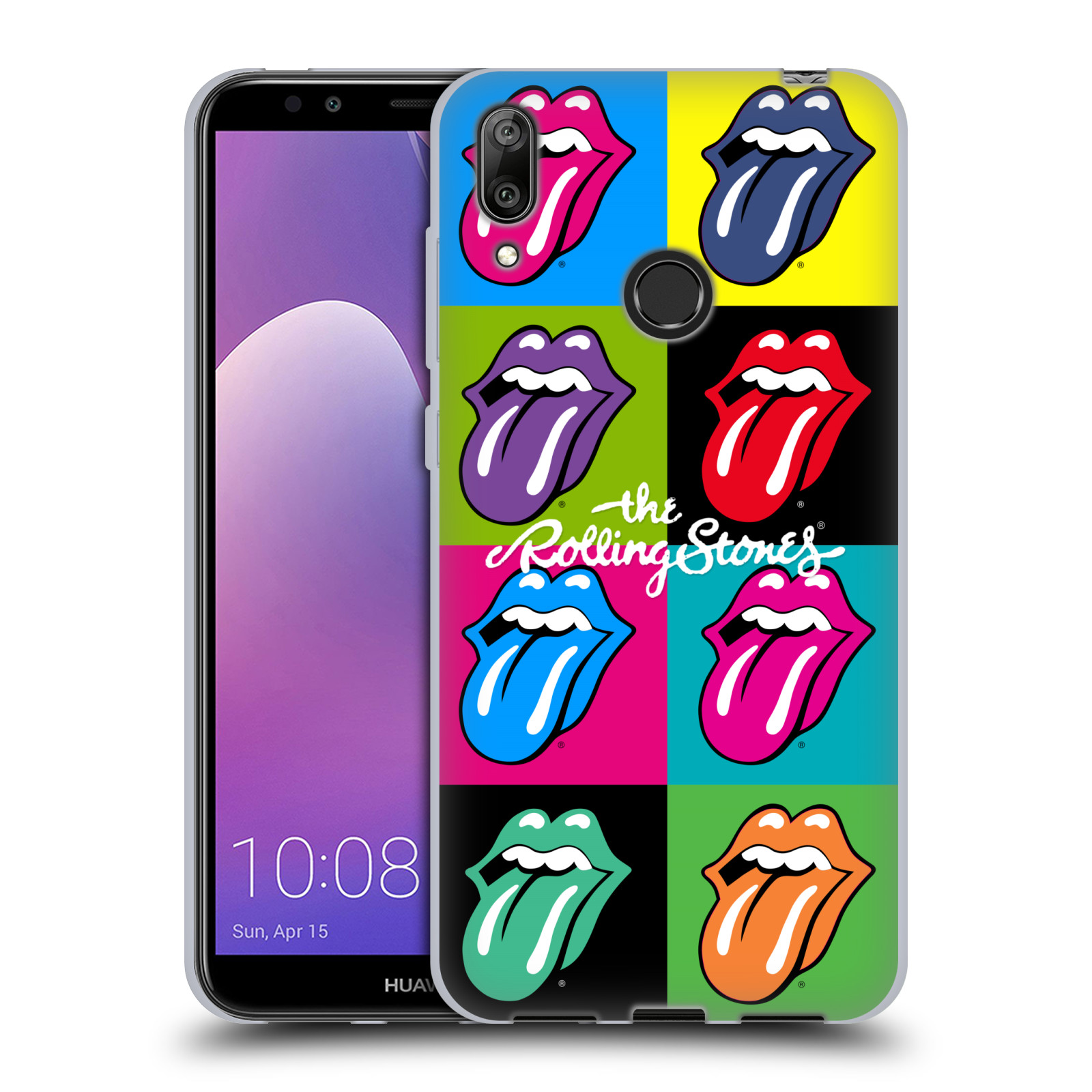Silikonové pouzdro na mobil Huawei Y7 (2019) - Head Case - The Rolling Stones - Pop Art Vyplazené Jazyky