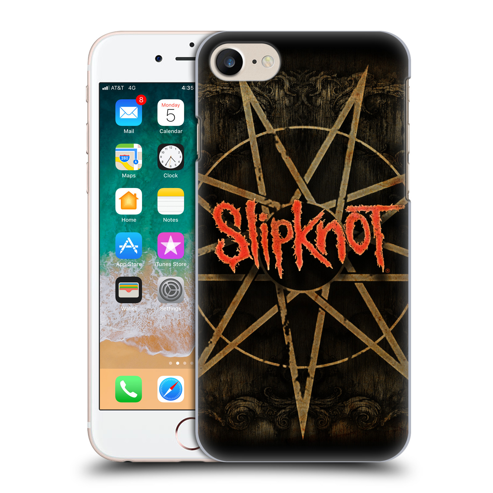 Plastové pouzdro na mobil Apple iPhone 7 / 8 / SE 2020 / SE 2022 HEAD CASE Slipknot - Znak (Plastový kryt či obal na mobilní telefon licencovaným motivem Slipknot pro Apple iPhone 7 / 8 / SE 2020 / SE 2022)