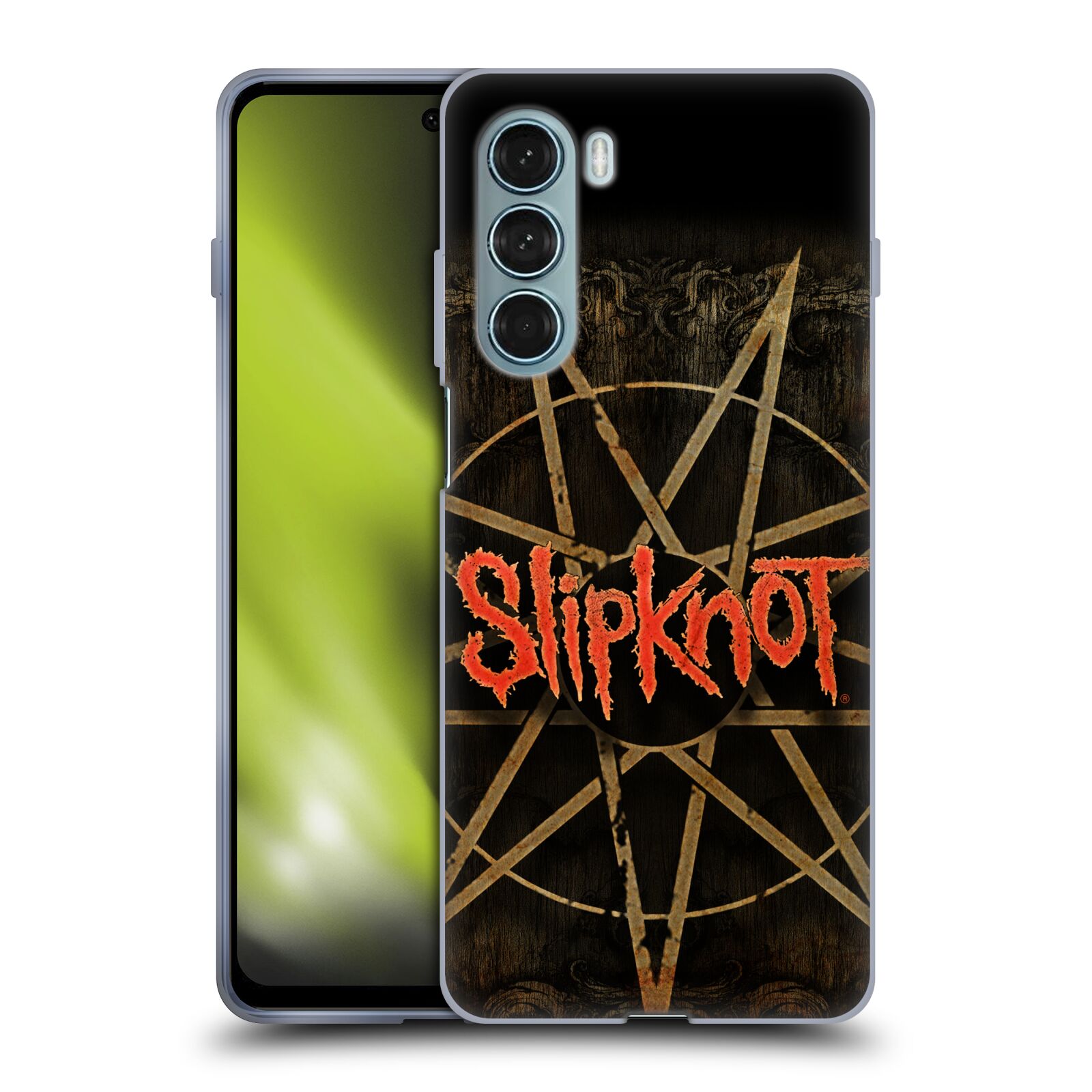 Silikonové pouzdro na mobil Motorola Moto G200 5G - Head Case - Slipknot - Znak