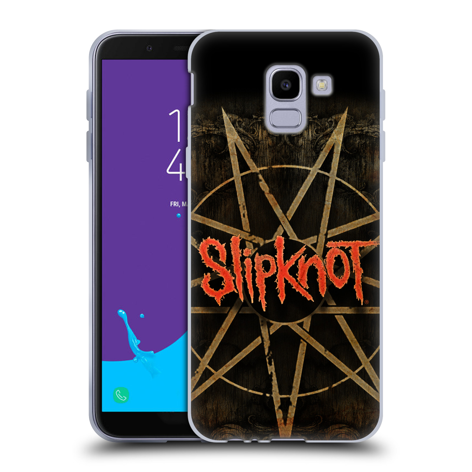 Silikonové pouzdro na mobil Samsung Galaxy J6 (2018) - Head Case - Slipknot - Znak (Silikonový kryt či obal na mobilní telefon Samsung Galaxy J6 2018 s motivem Slipknot - Znak)