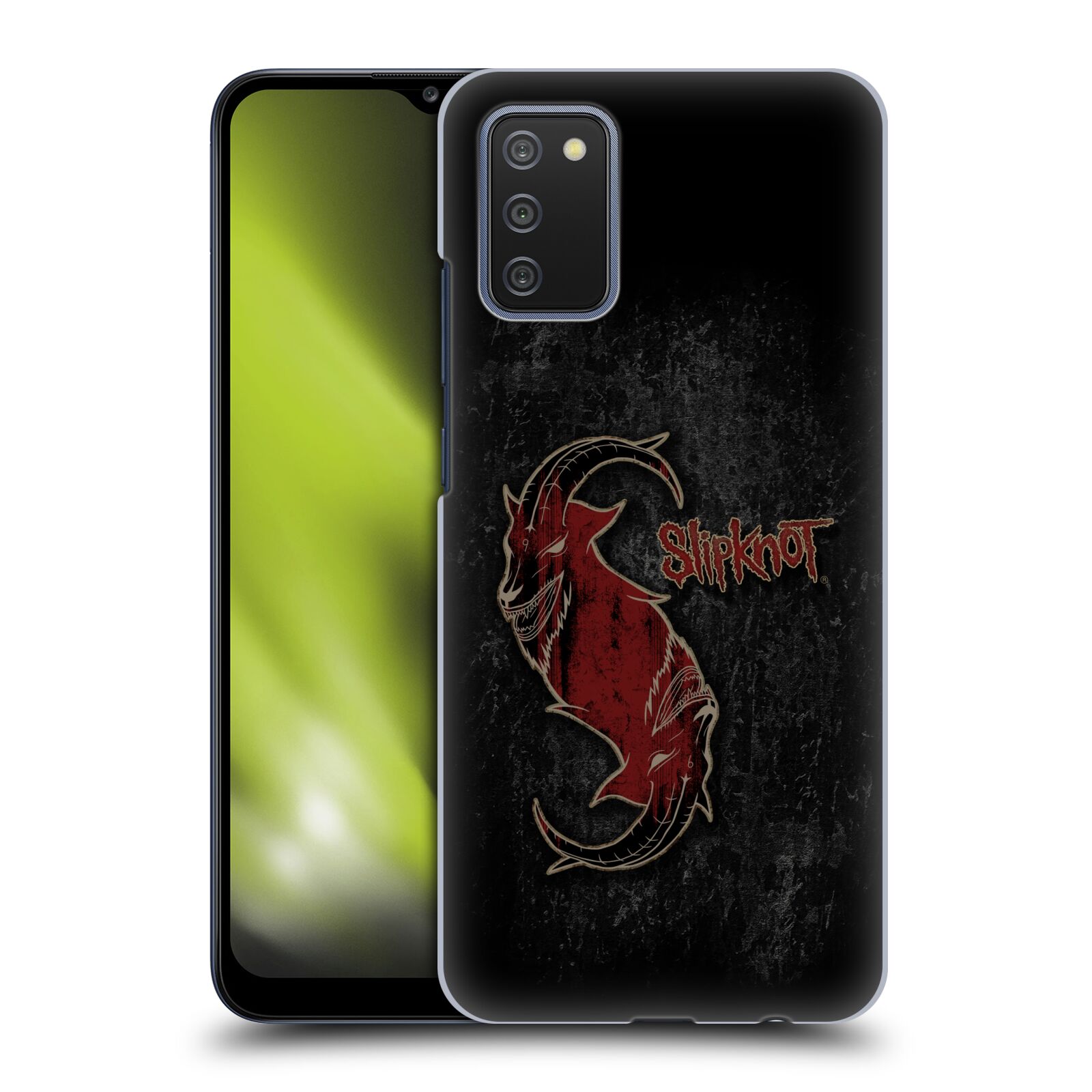 Plastové pouzdro na mobil Samsung Galaxy A02s - Head Case - Slipknot - Rudý kozel