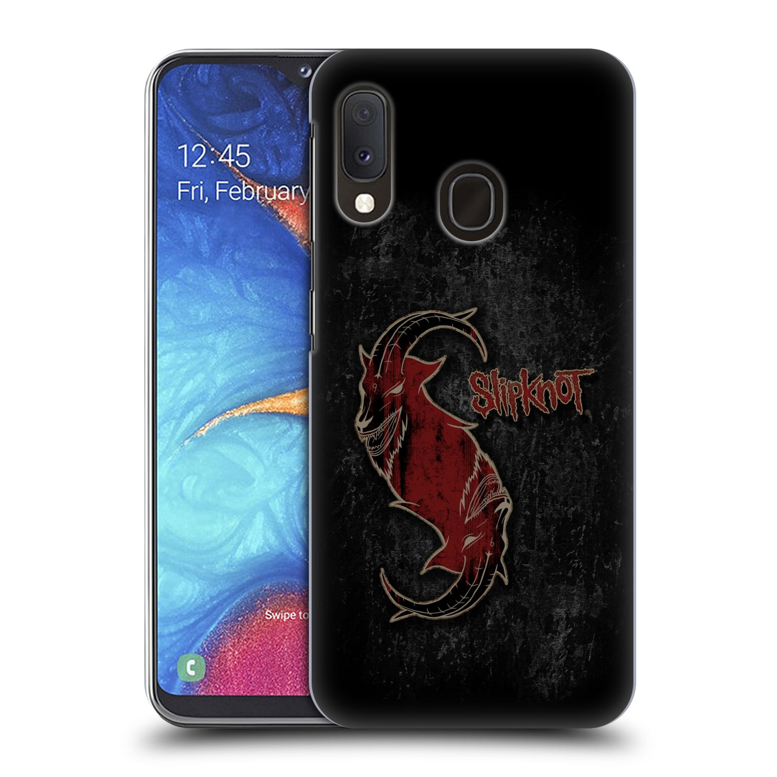 Plastové pouzdro na mobil Samsung Galaxy A20e - Head Case - Slipknot - Rudý kozel