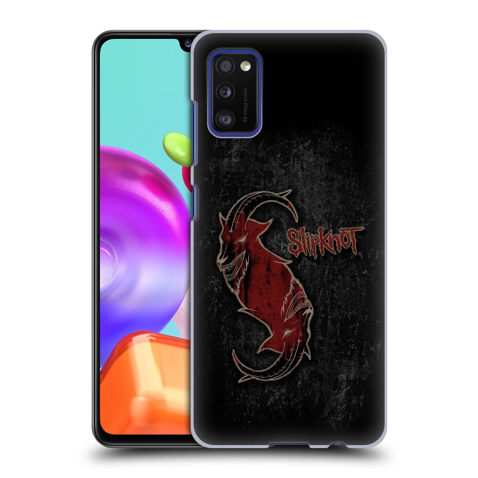 Plastové pouzdro na mobil Samsung Galaxy A41 - Head Case - Slipknot - Rudý kozel